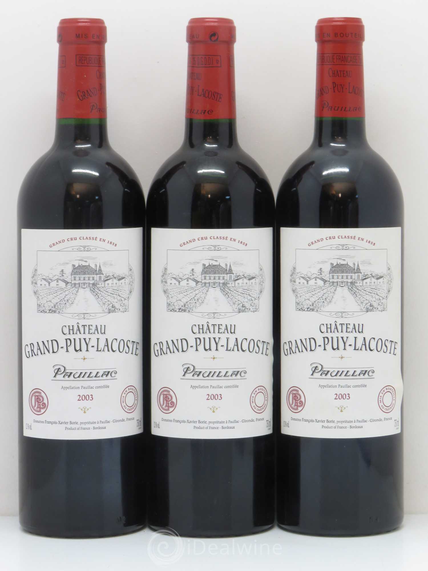 Château Grand Puy Lacoste 5ème Grand Cru Classé 2003 - Lot de 12 bouteilles - 4