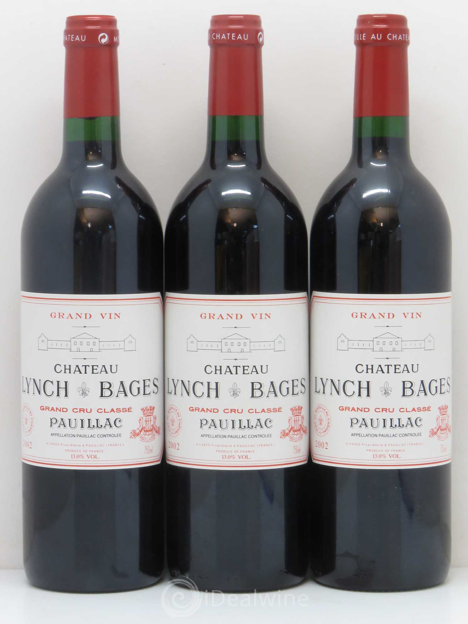 Château Lynch Bages 5ème Grand Cru Classé 2002 - Lot de 12 bouteilles - 1
