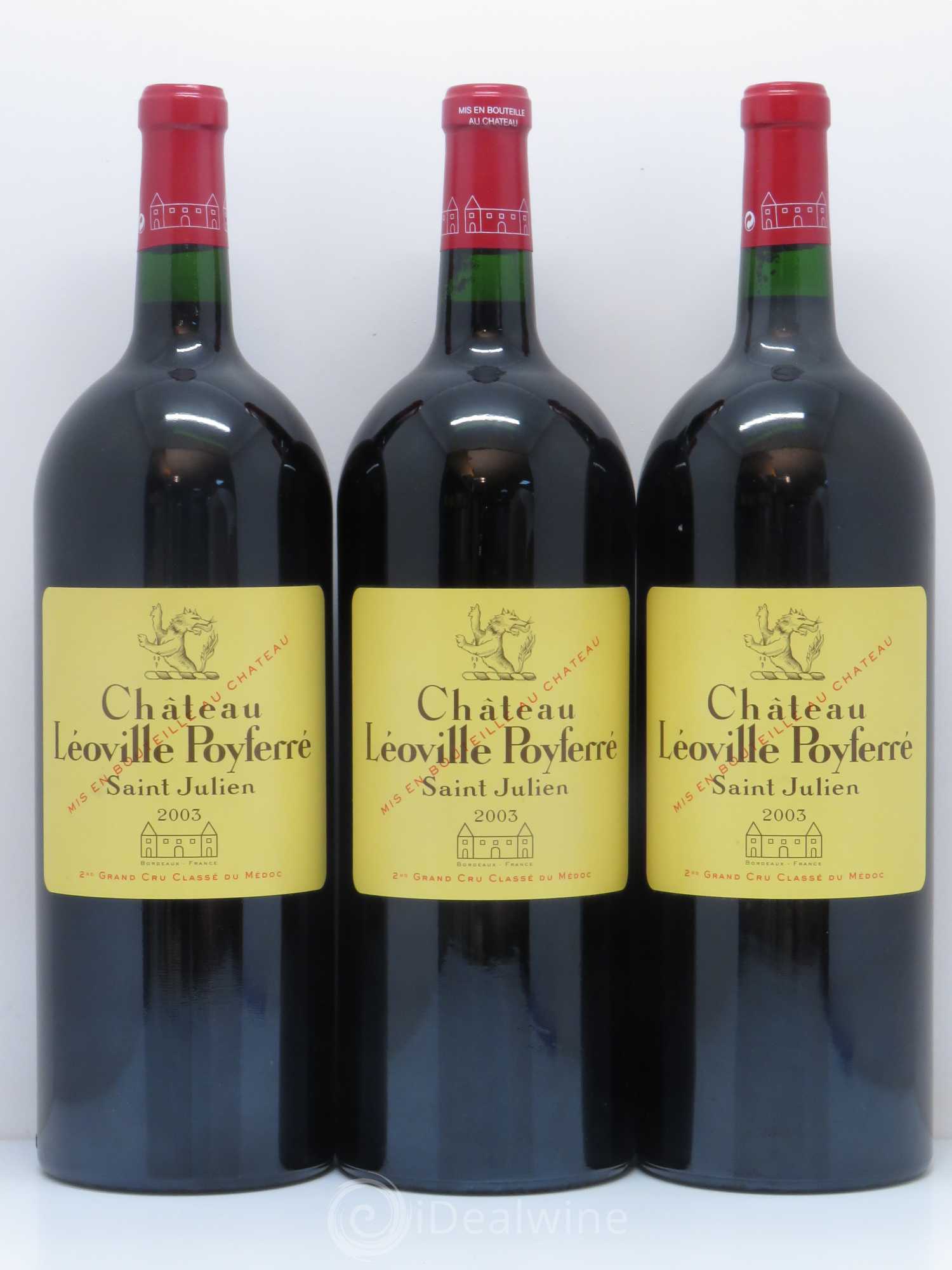 Château Léoville Poyferré 2ème Grand Cru Classé 2003 - Lot de 6 magnums - 1