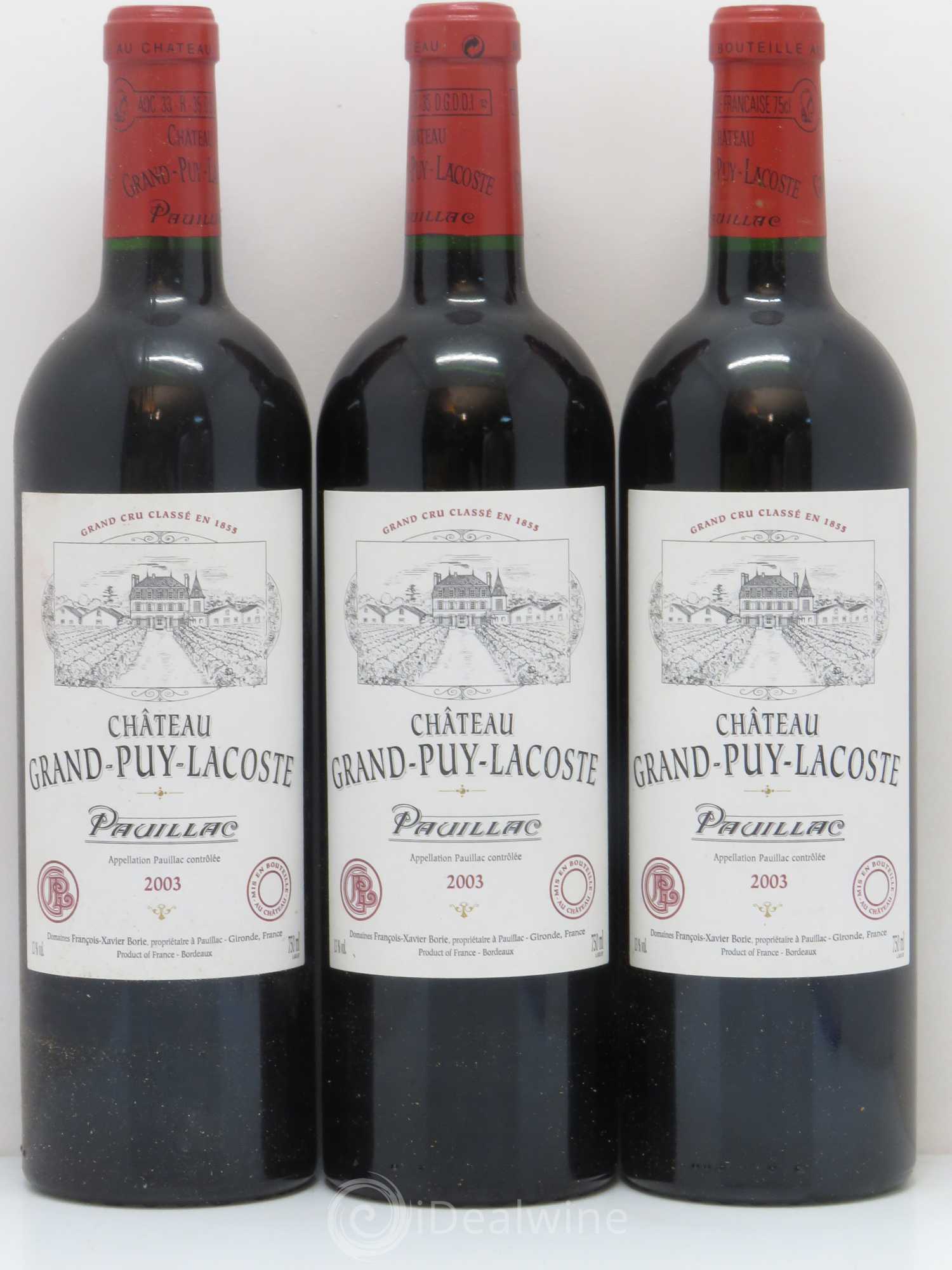 Château Grand Puy Lacoste 5ème Grand Cru Classé 2003 - Lot de 12 bouteilles - 3