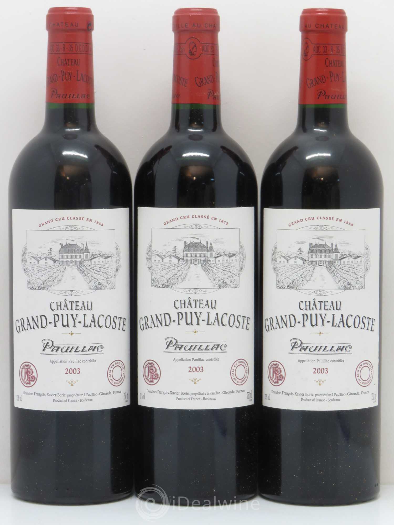Château Grand Puy Lacoste 5ème Grand Cru Classé 2003 - Lot de 12 bouteilles - 4
