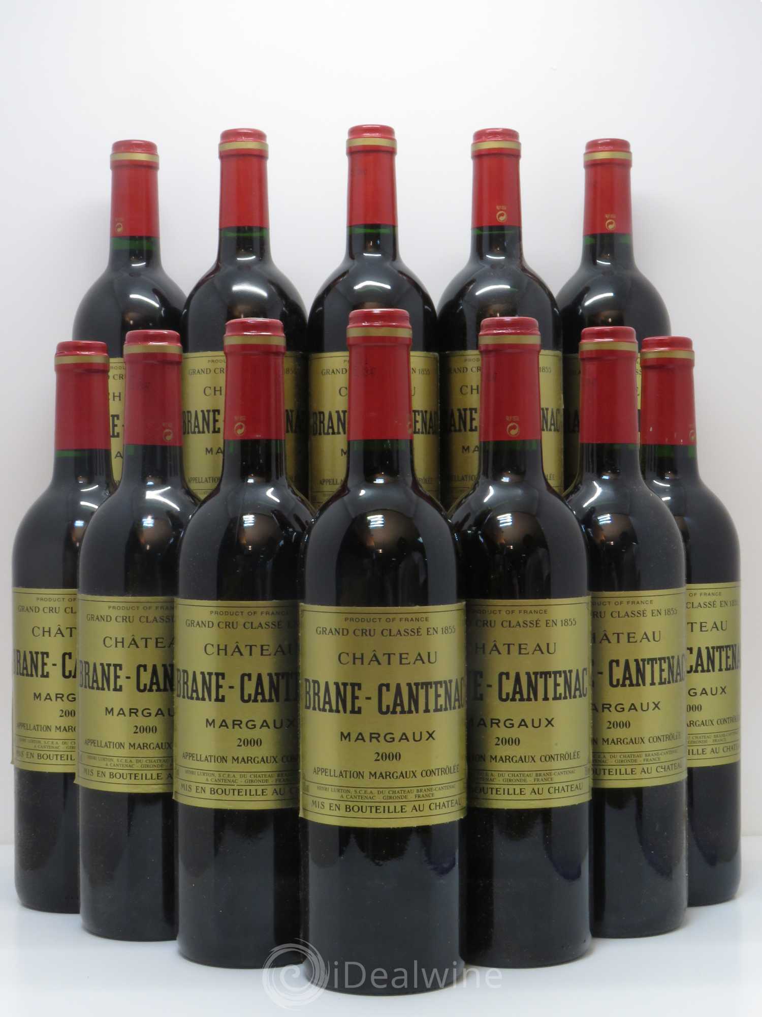 Château Brane Cantenac 2ème Grand Cru Classé 2000 - Lot de 12 bouteilles - 0