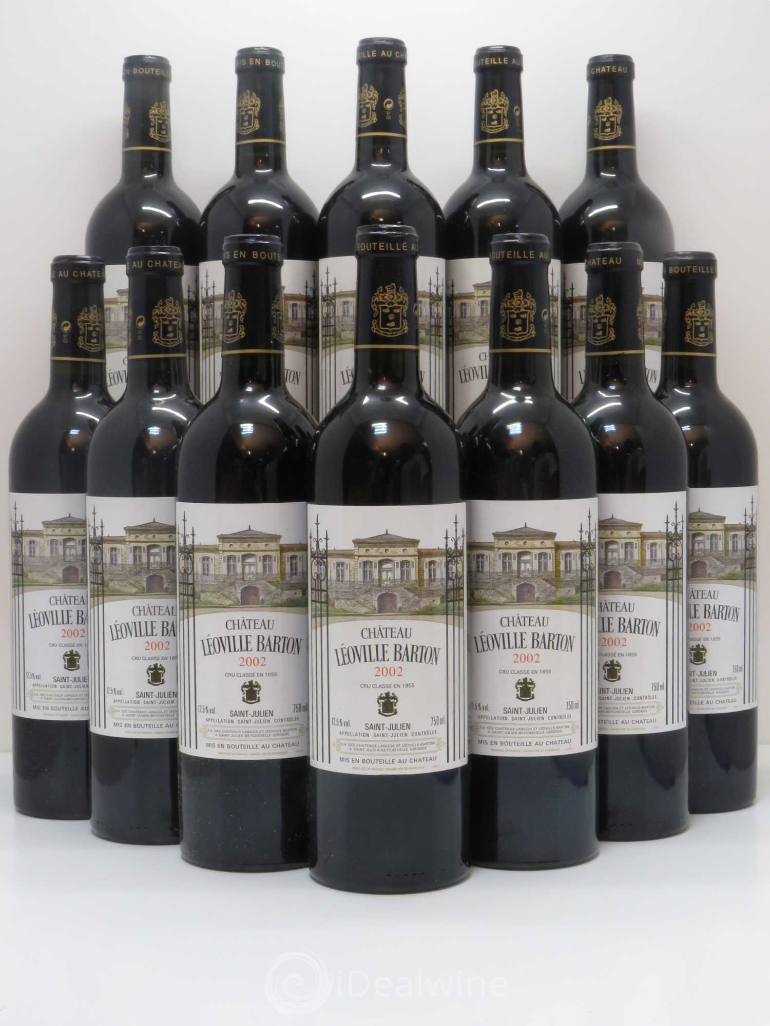 Château Léoville Barton 2ème Grand Cru Classé 2002 - Lot de 12 bouteilles - 0