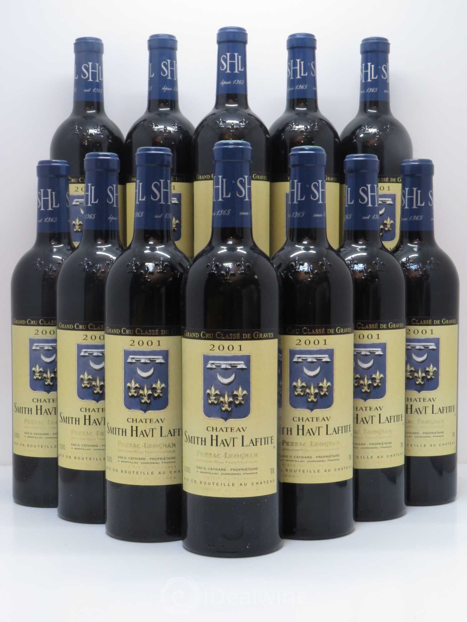 Château Smith Haut Lafitte Cru Classé de Graves 2001 - Lot de 12 bouteilles - 0