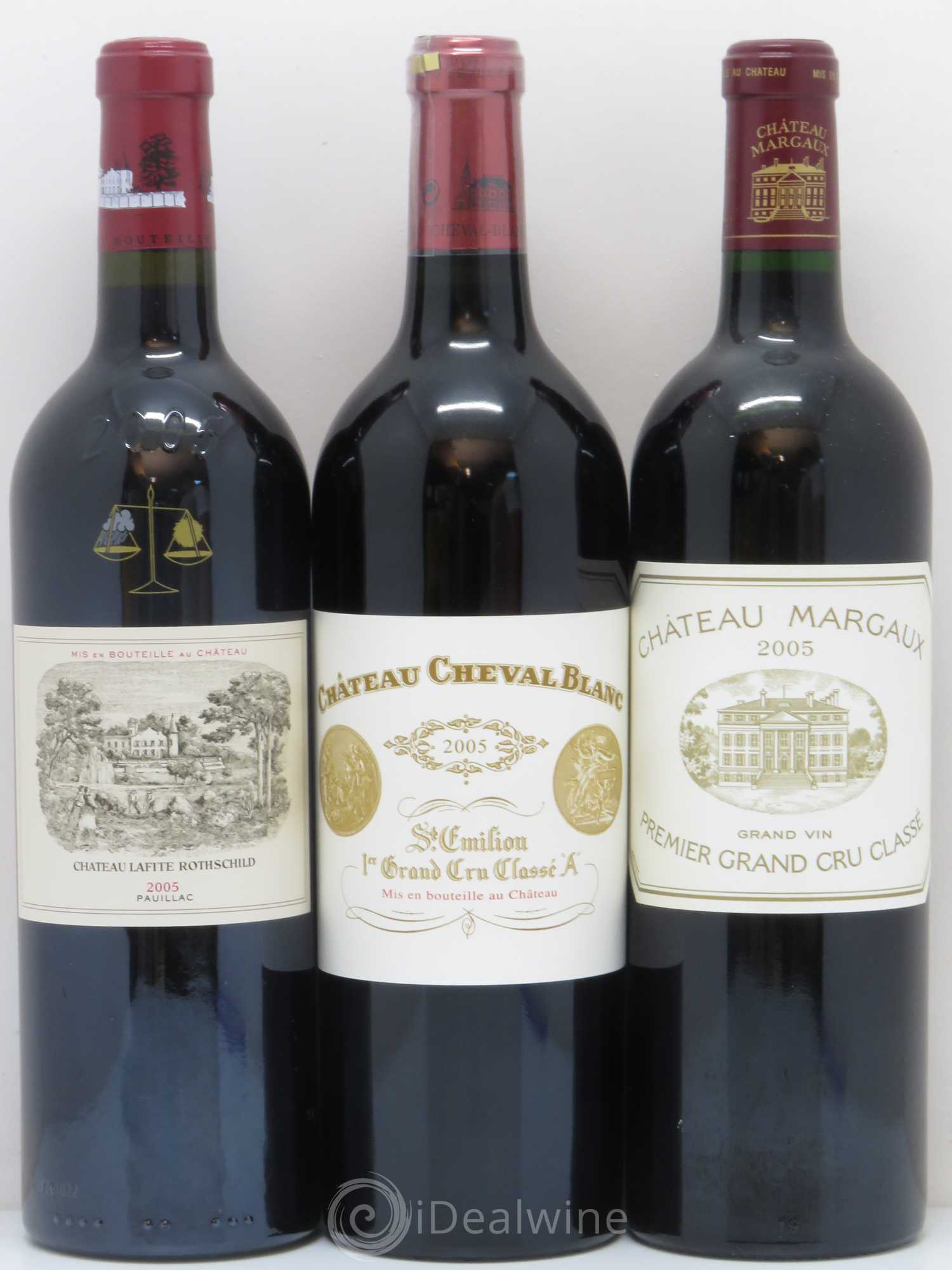 Caisse Collection Duclot 2005 6 btes (1 Lafite , 1 Cheval Blanc , 1 Margaux , 1 Mouton , 1 Latour , 1 Petrus) 2005 - Posten von 1 Flasche - 1