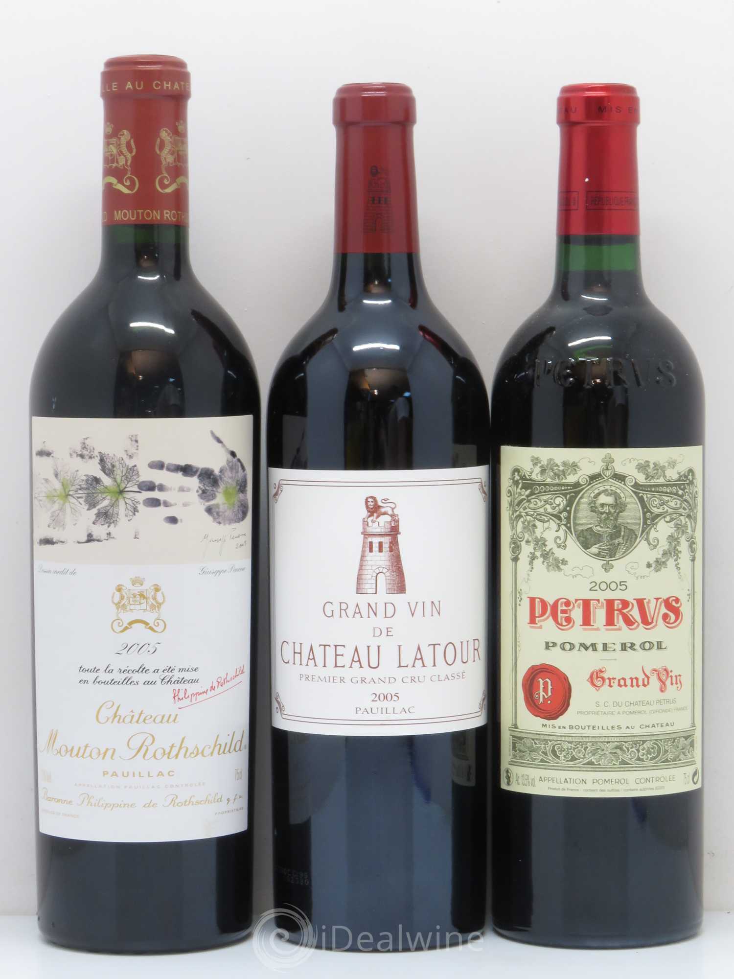Caisse Collection Duclot 2005 6 btes (1 Lafite , 1 Cheval Blanc , 1 Margaux , 1 Mouton , 1 Latour , 1 Petrus) 2005 - Posten von 1 Flasche - 2