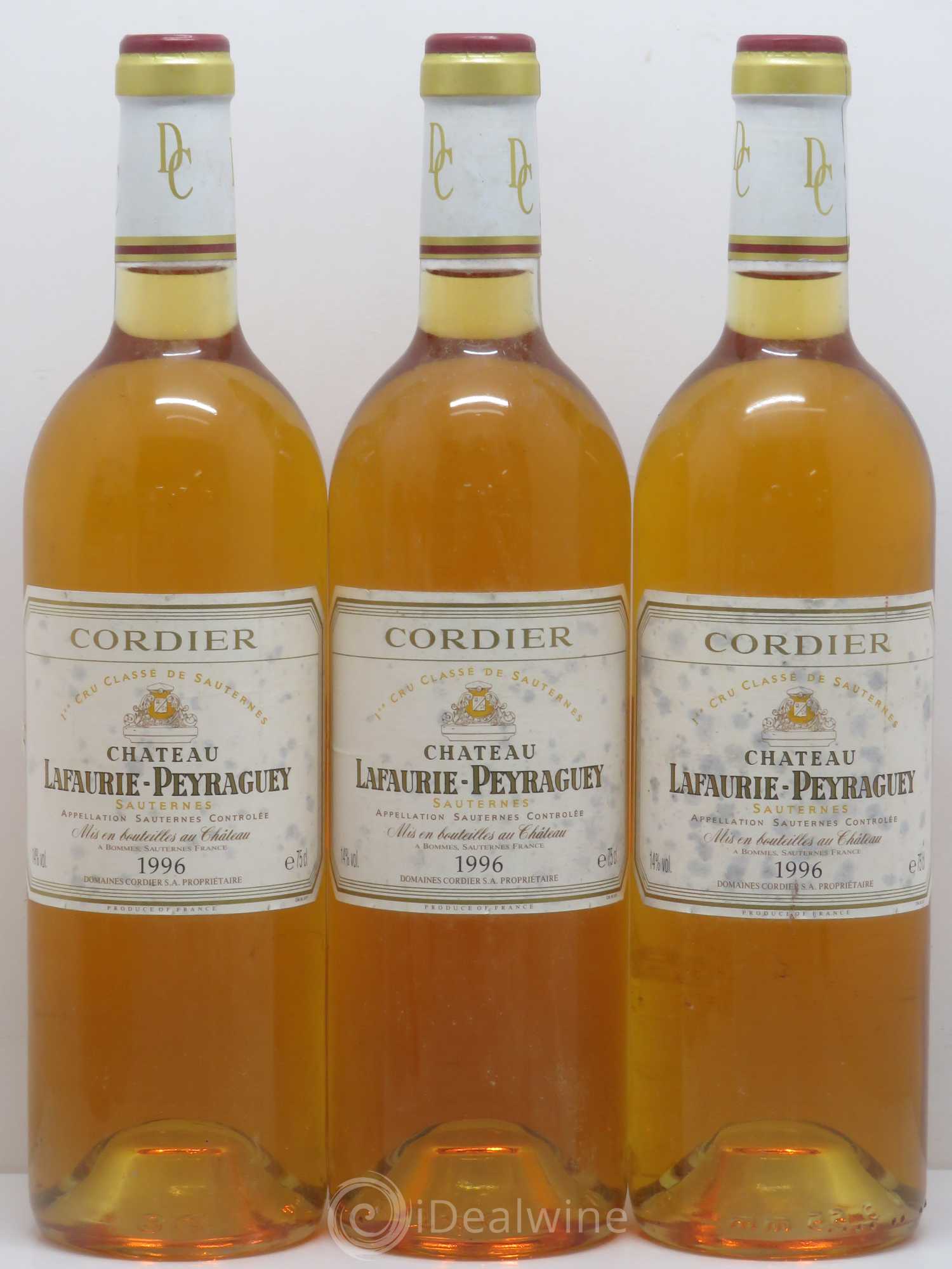 Château Lafaurie-Peyraguey 1er Grand Cru Classé 1996 - Lotto di 6 bottiglie - 1