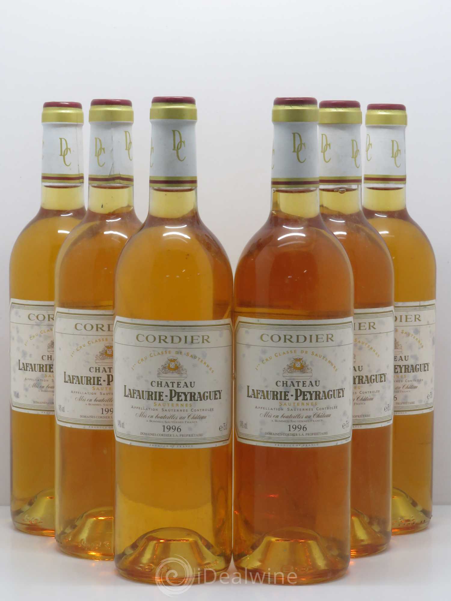 Château Lafaurie-Peyraguey 1er Grand Cru Classé 1996 - Lotto di 6 bottiglie - 0