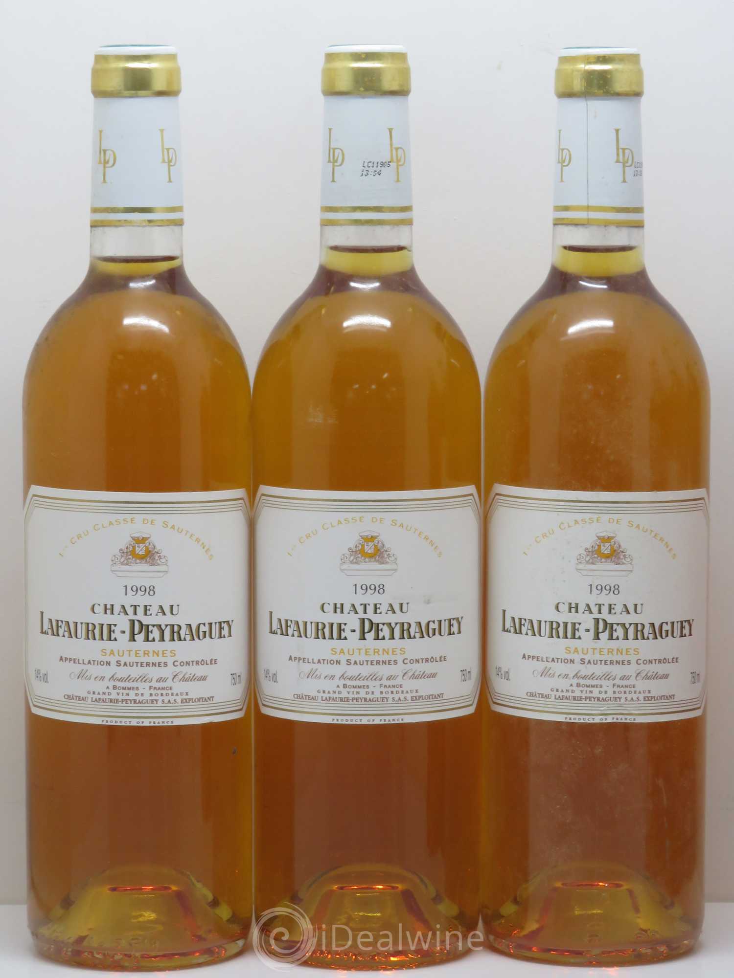 Château Lafaurie-Peyraguey 1er Grand Cru Classé 1998 - Lotto di 12 bottiglie - 3