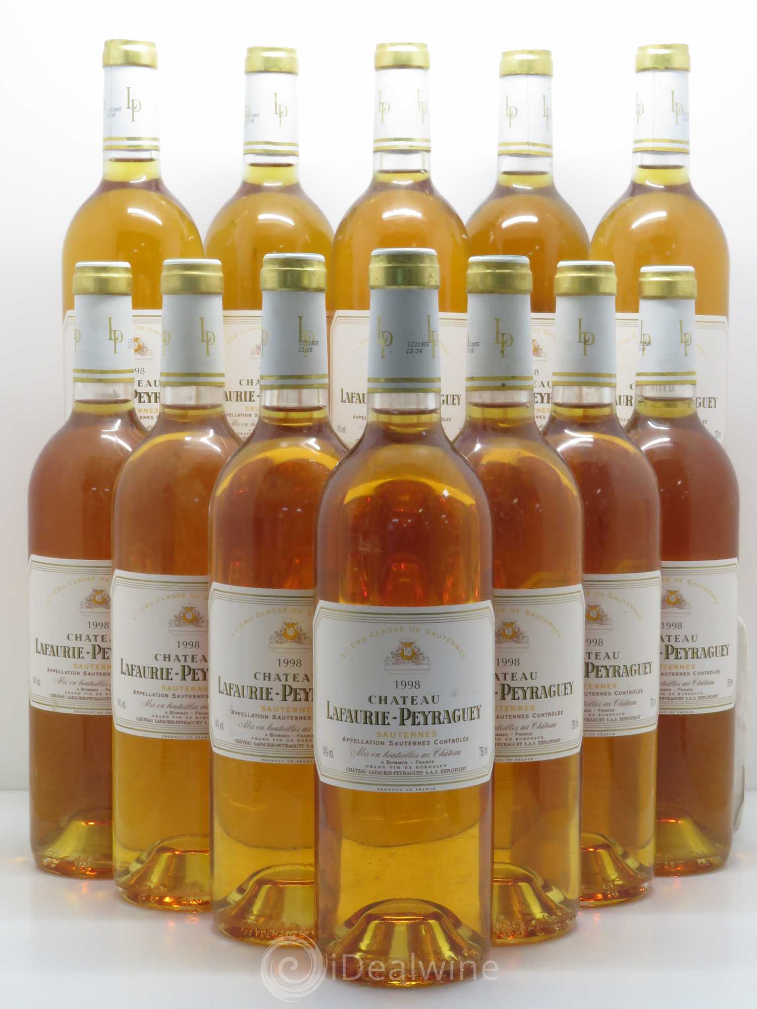 Château Lafaurie-Peyraguey 1er Grand Cru Classé 1998 - Lotto di 12 bottiglie - 0