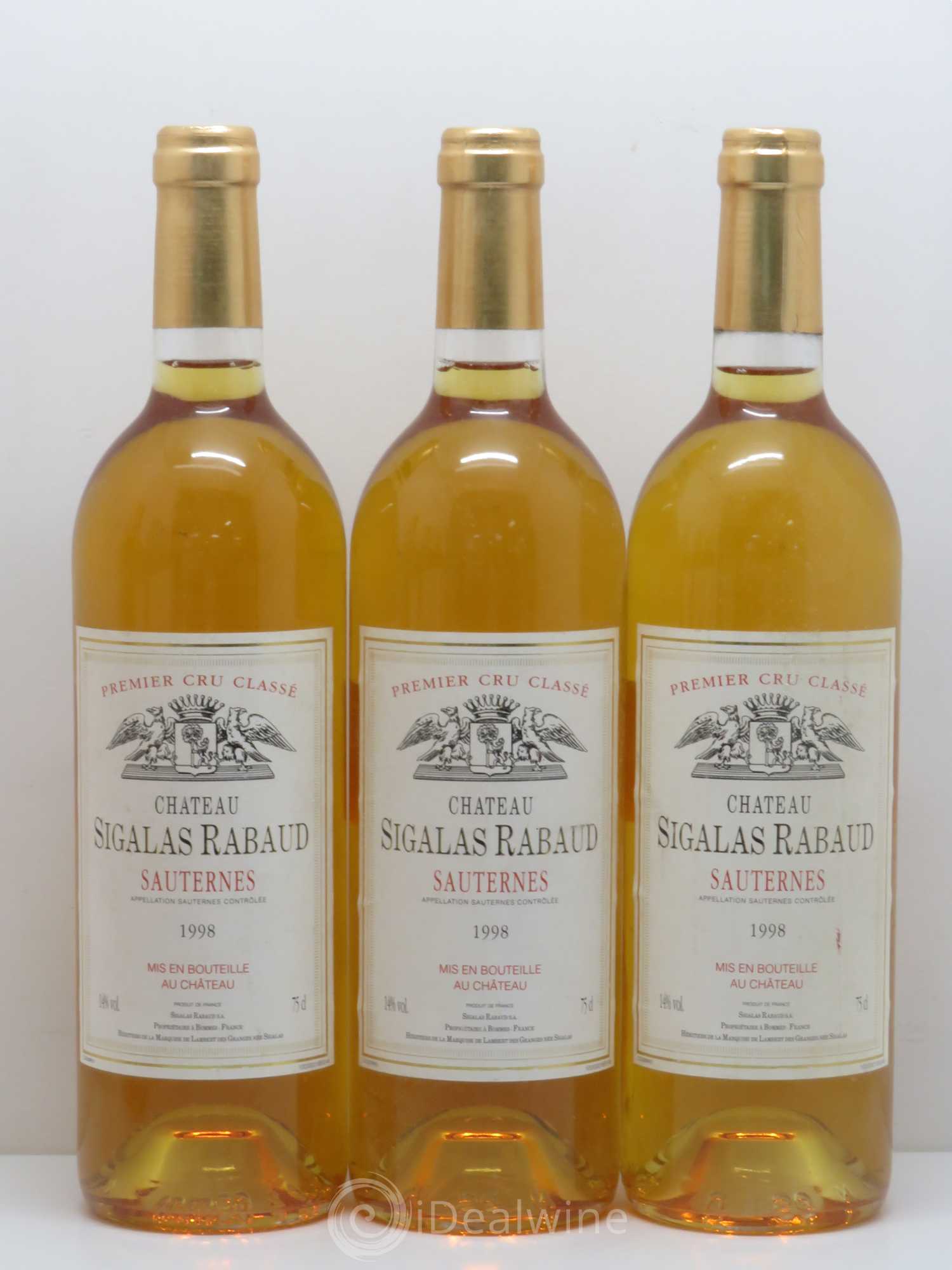 Château Sigalas Rabaud 1er Grand Cru Classé 1998 - Lotto di 6 bottiglie - 1