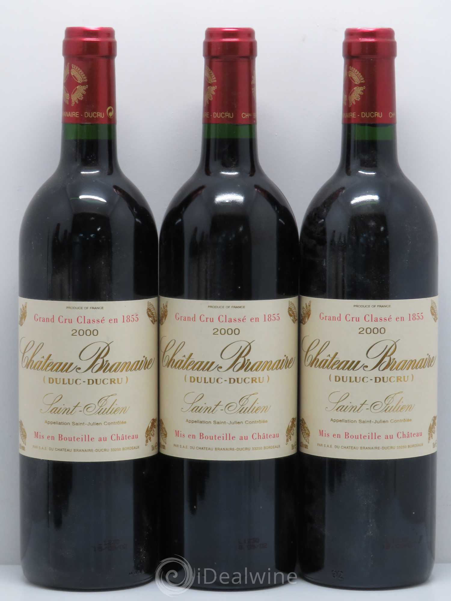Château Branaire Ducru 4ème Grand Cru Classé 2000 - Lot de 6 bouteilles - 1