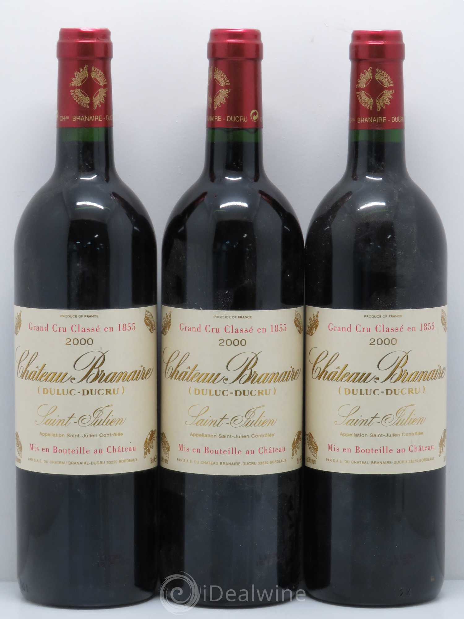 Château Branaire Ducru 4ème Grand Cru Classé 2000 - Lot de 6 bouteilles - 2