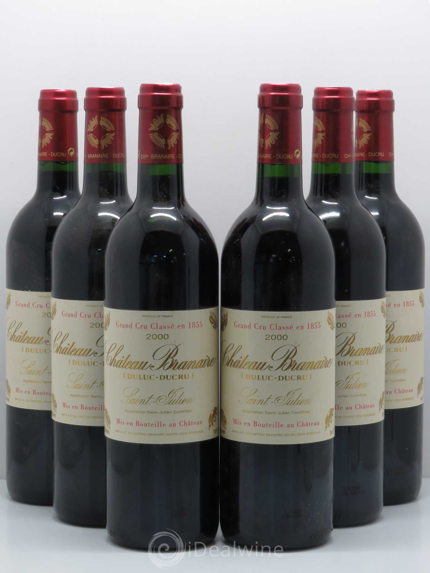Château Branaire Ducru 4ème Grand Cru Classé 2000 - Lot de 6 bouteilles - 0