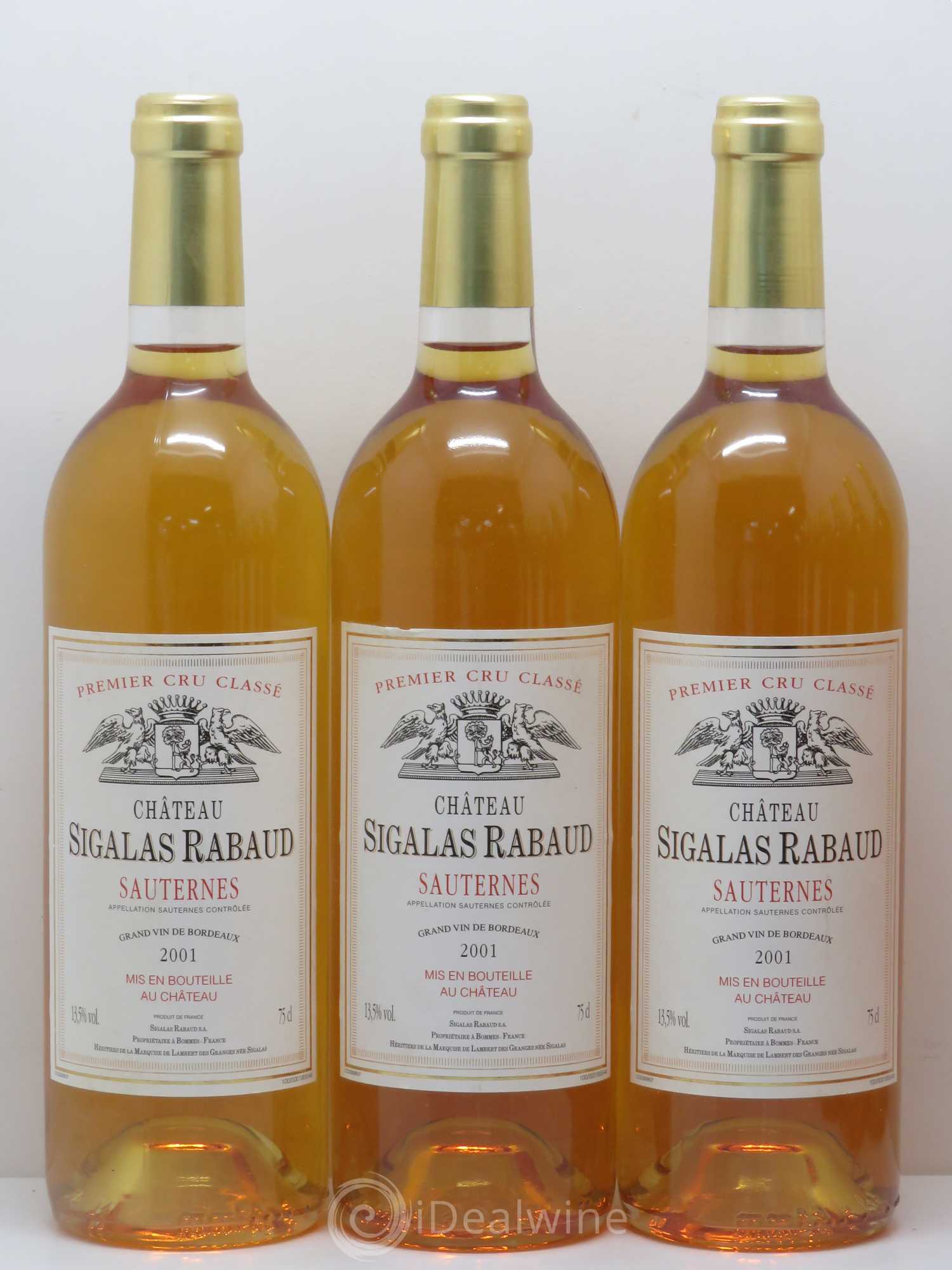 Château Sigalas Rabaud 1er Grand Cru Classé 2001 - Lotto di 12 bottiglie - 2