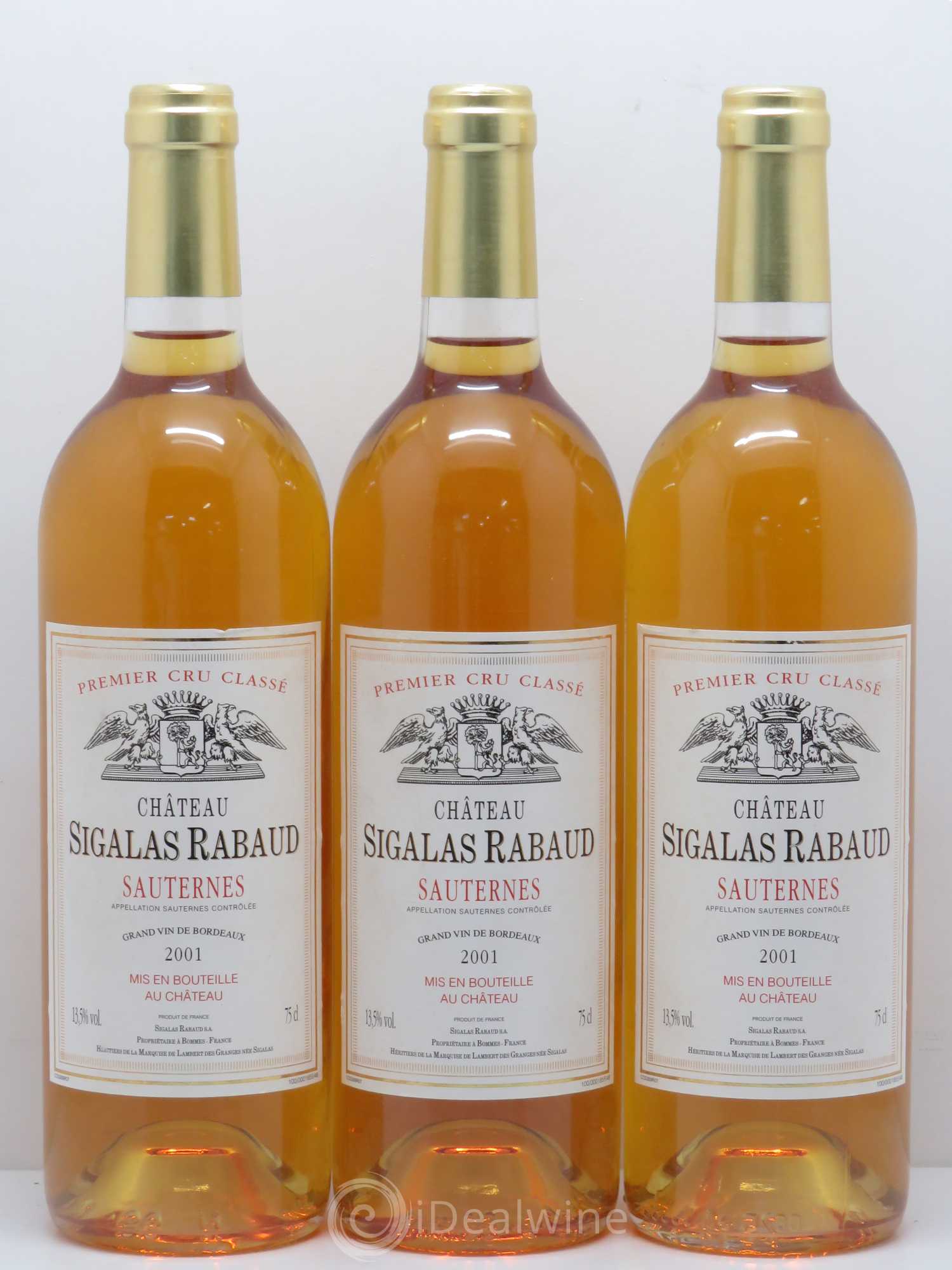 Château Sigalas Rabaud 1er Grand Cru Classé 2001 - Lotto di 12 bottiglie - 4