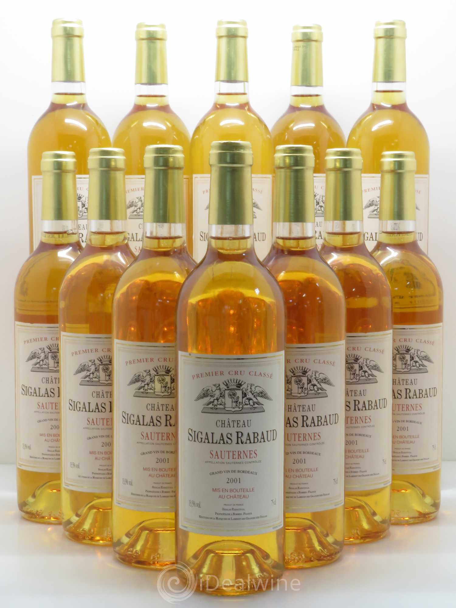 Château Sigalas Rabaud 1er Grand Cru Classé 2001 - Lotto di 12 bottiglie - 0