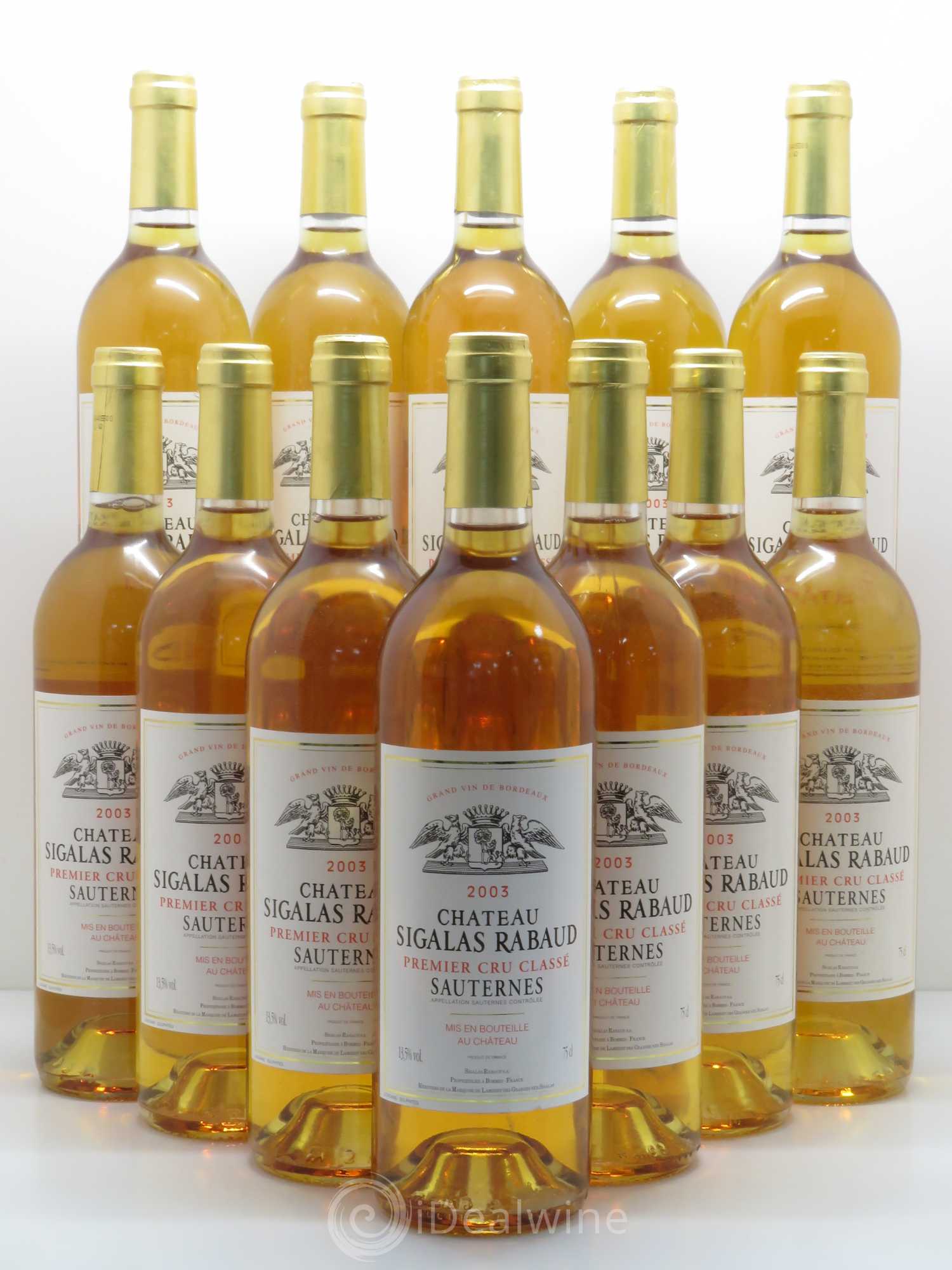Château Sigalas Rabaud 1er Grand Cru Classé 2003 - Lotto di 12 bottiglie - 0