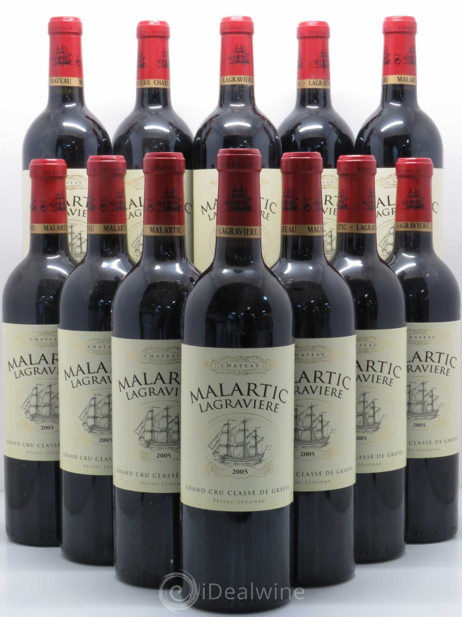 Château Malartic-Lagravière Cru Classé de Graves 2005 - Lot de 12 bouteilles - 0