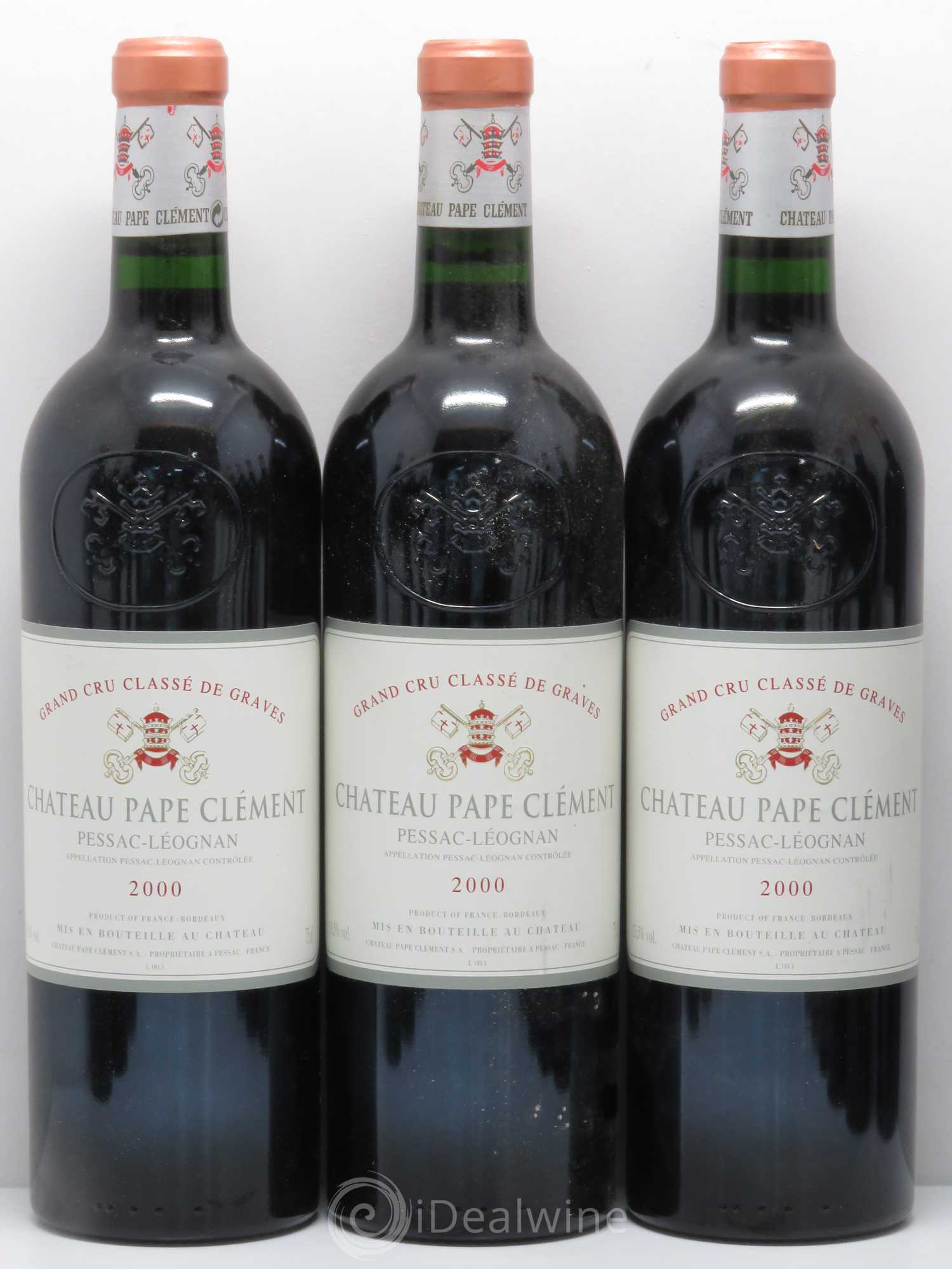 Château Pape Clément Cru Classé de Graves 2000 - Lot de 12 bouteilles - 1