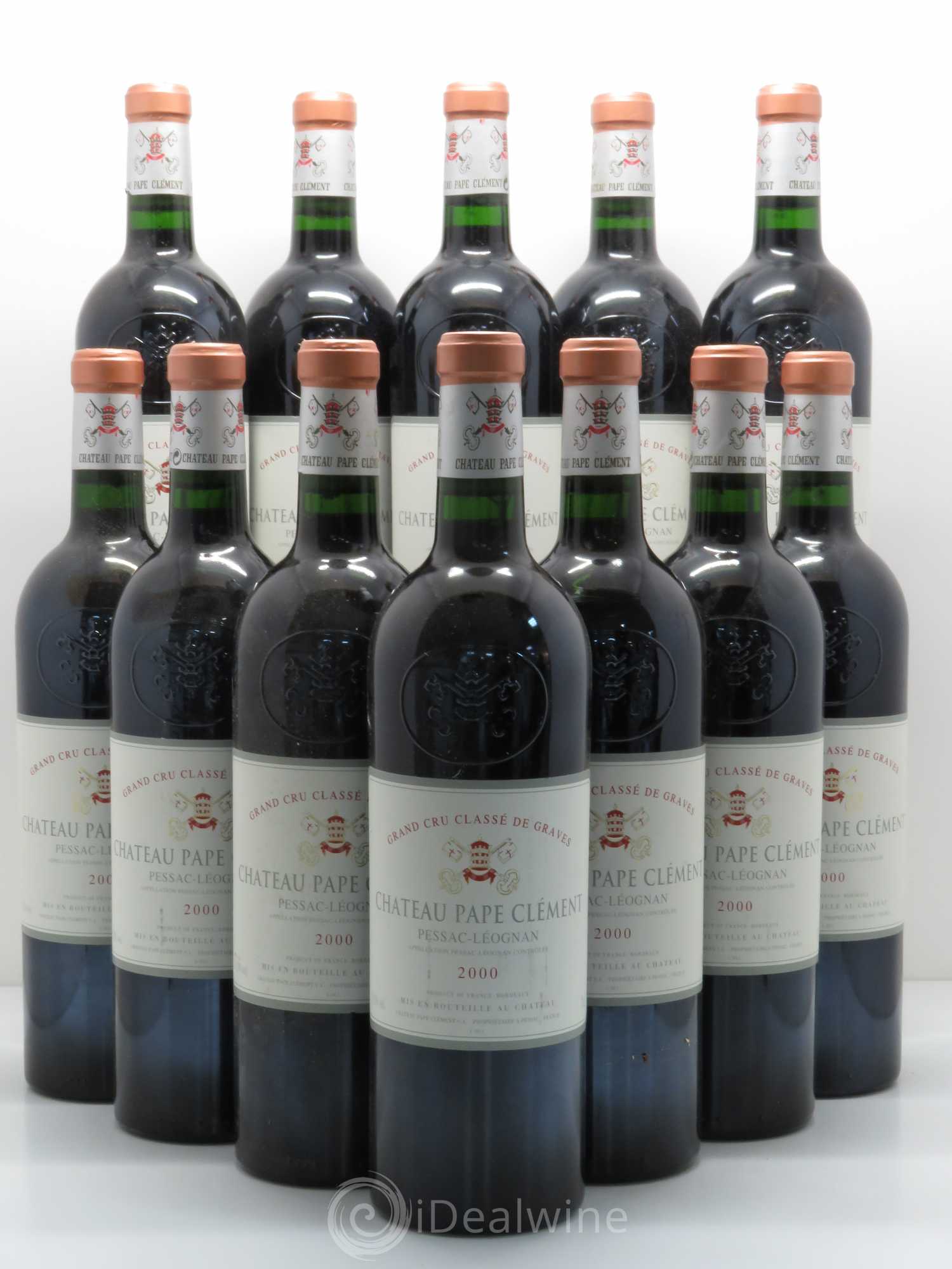 Château Pape Clément Cru Classé de Graves 2000 - Lot de 12 bouteilles - 0