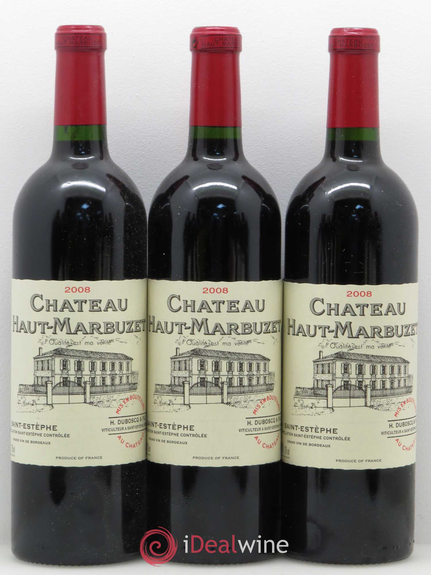 Château Haut Marbuzet 2008 - Lot de 12 bouteilles - 1