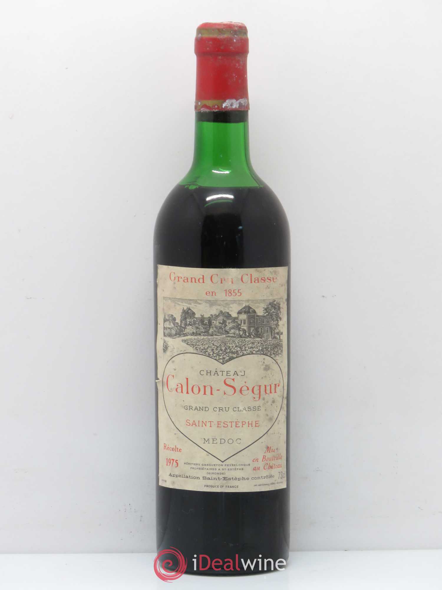 Château Calon Ségur 3ème Grand Cru Classé 1975 - Lot de 1 bouteille - 0