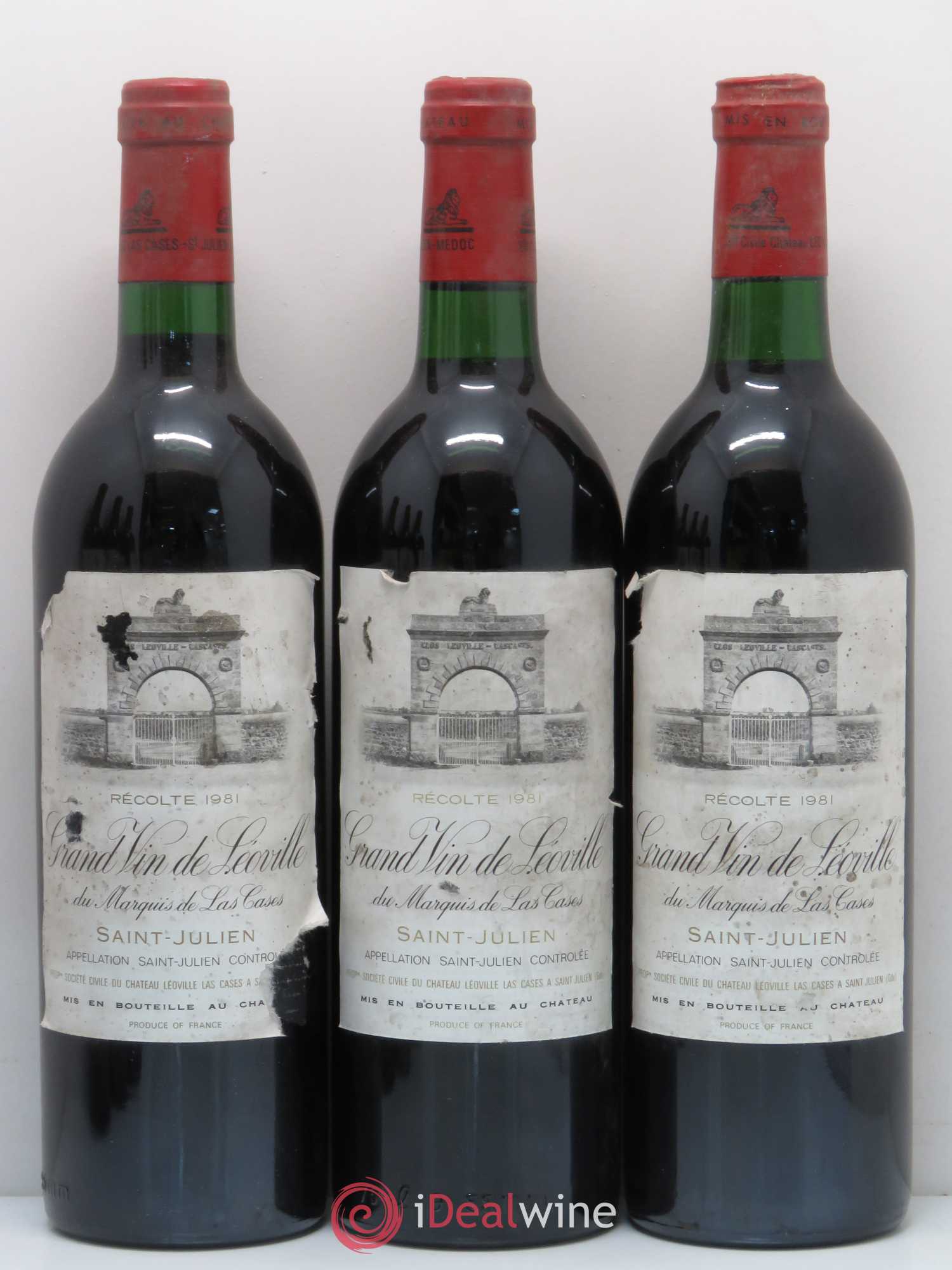 Château Léoville Las Cases 2ème Grand Cru Classé 1981 - Lot de 6 bouteilles - 1
