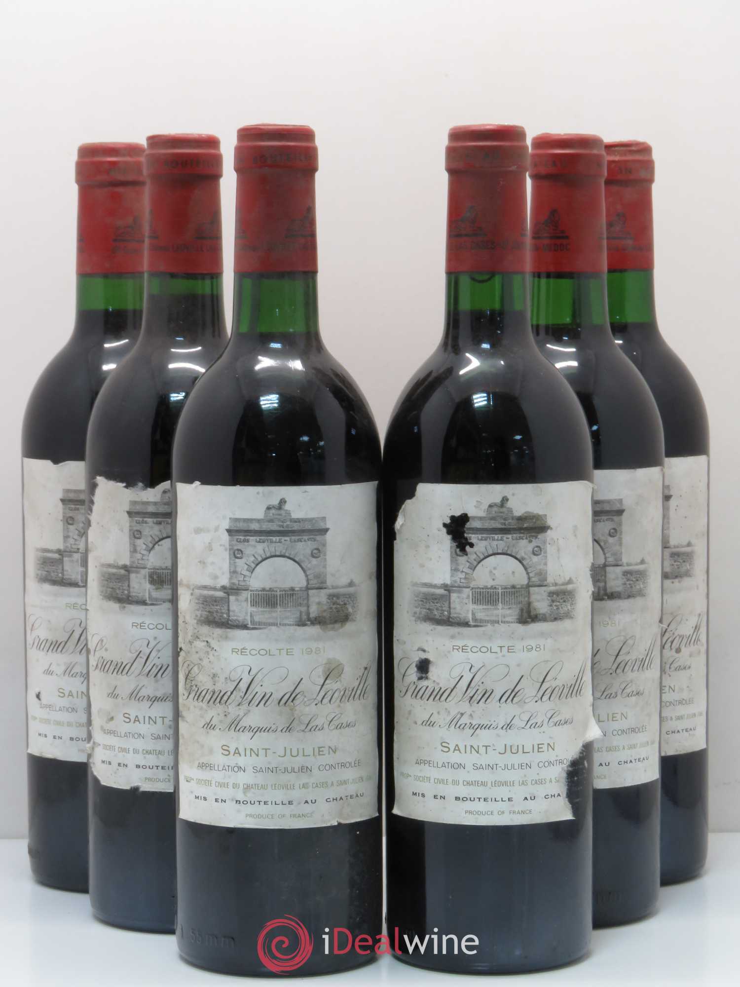 Château Léoville Las Cases 2ème Grand Cru Classé 1981 - Lot de 6 bouteilles - 0