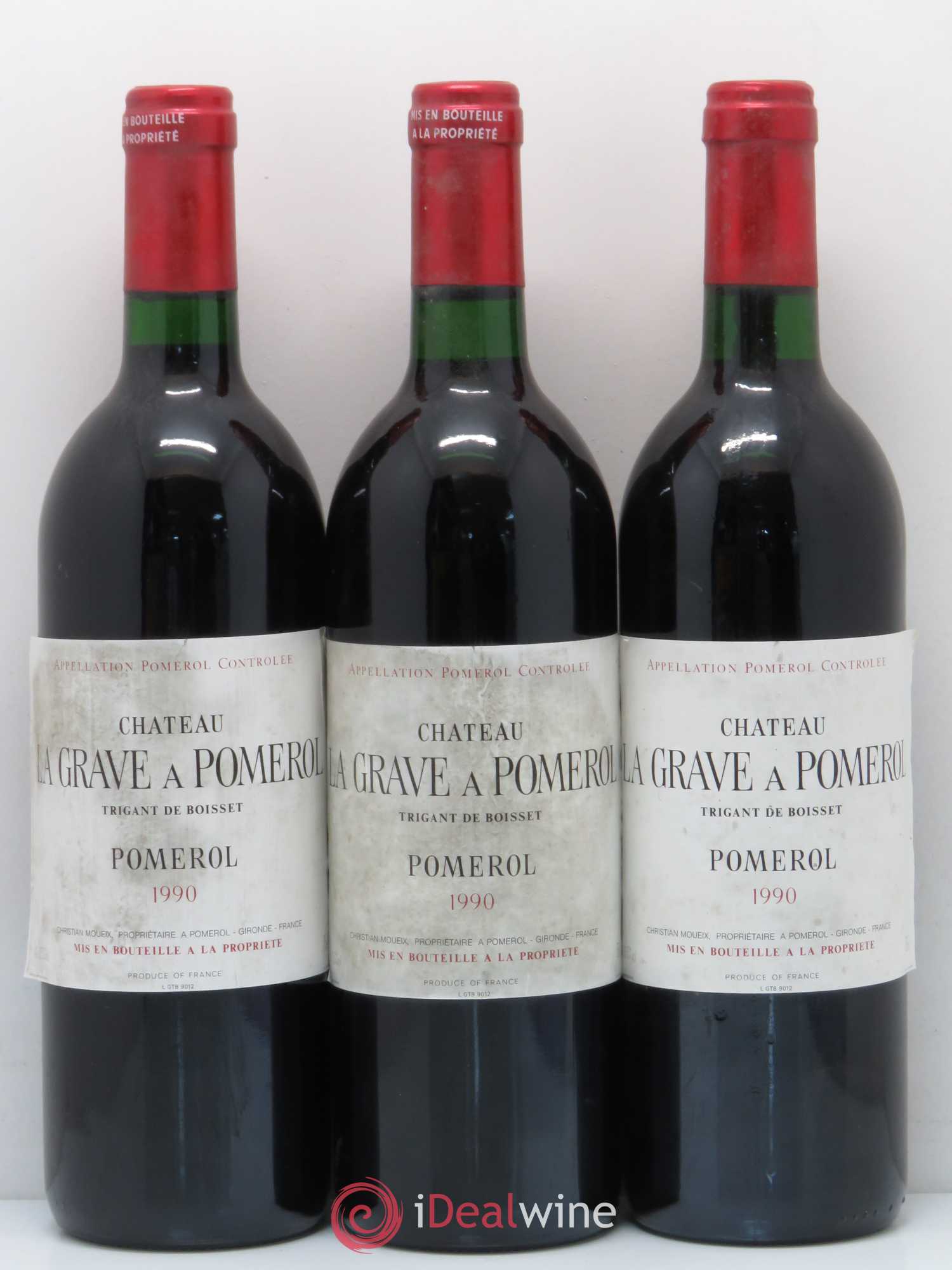 Château La Grave à Pomerol (Trigant de Boisset) 1990 - Lot de 6 bouteilles - 2