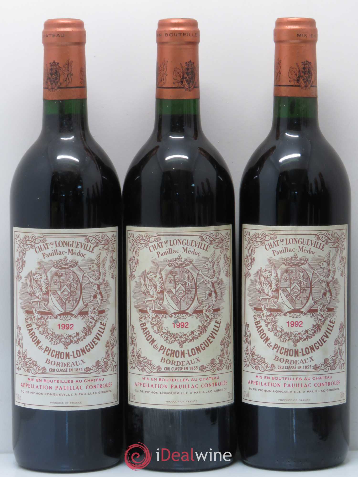 Pichon Longueville Baron 2ème Grand Cru Classé 1992 - Lot de 6 bouteilles - 2