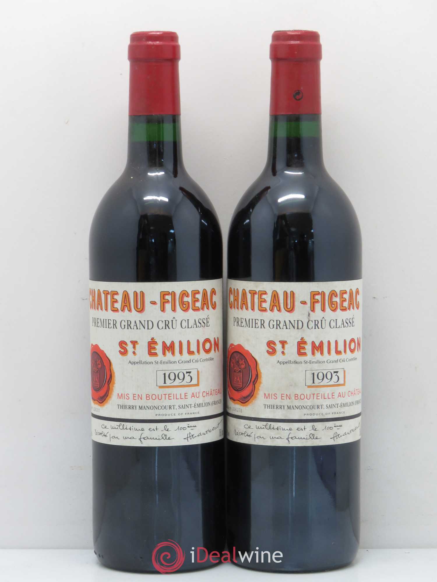 Château Figeac 1er Grand Cru Classé A 1993 - Lot de 5 bouteilles - 2