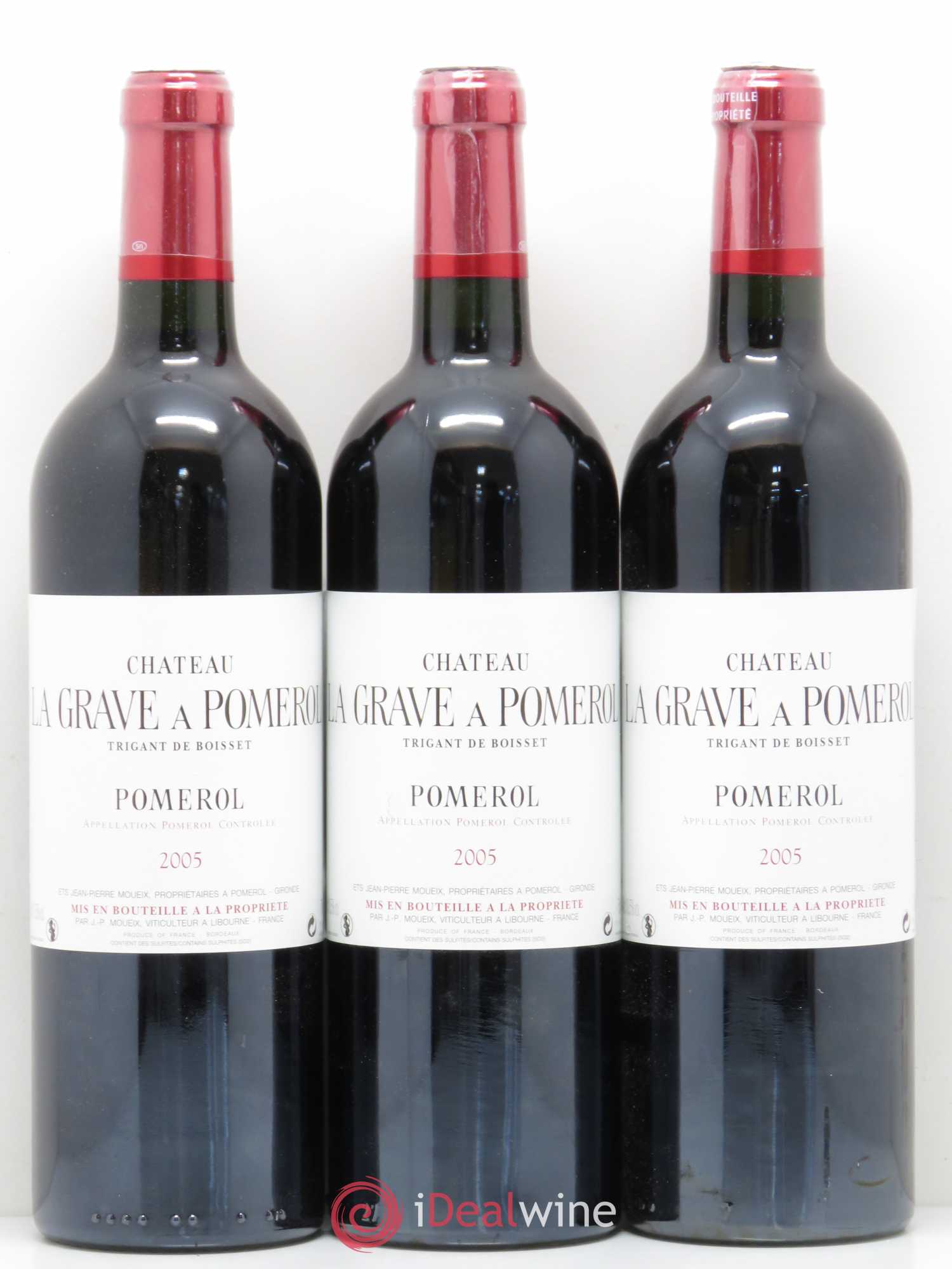 Château La Grave à Pomerol (Trigant de Boisset) 2005 - Lot de 12 bouteilles - 2
