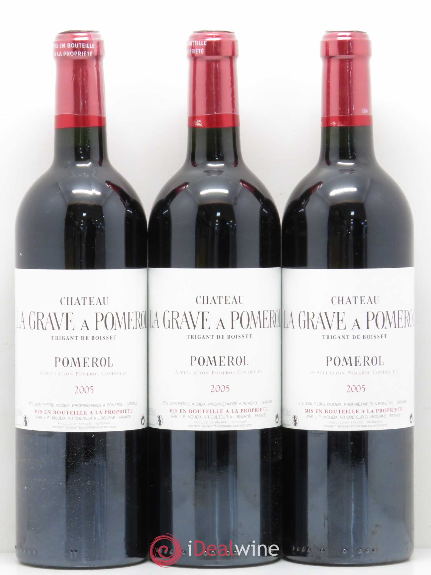 Château La Grave à Pomerol (Trigant de Boisset) 2005 - Lot de 12 bouteilles - 4