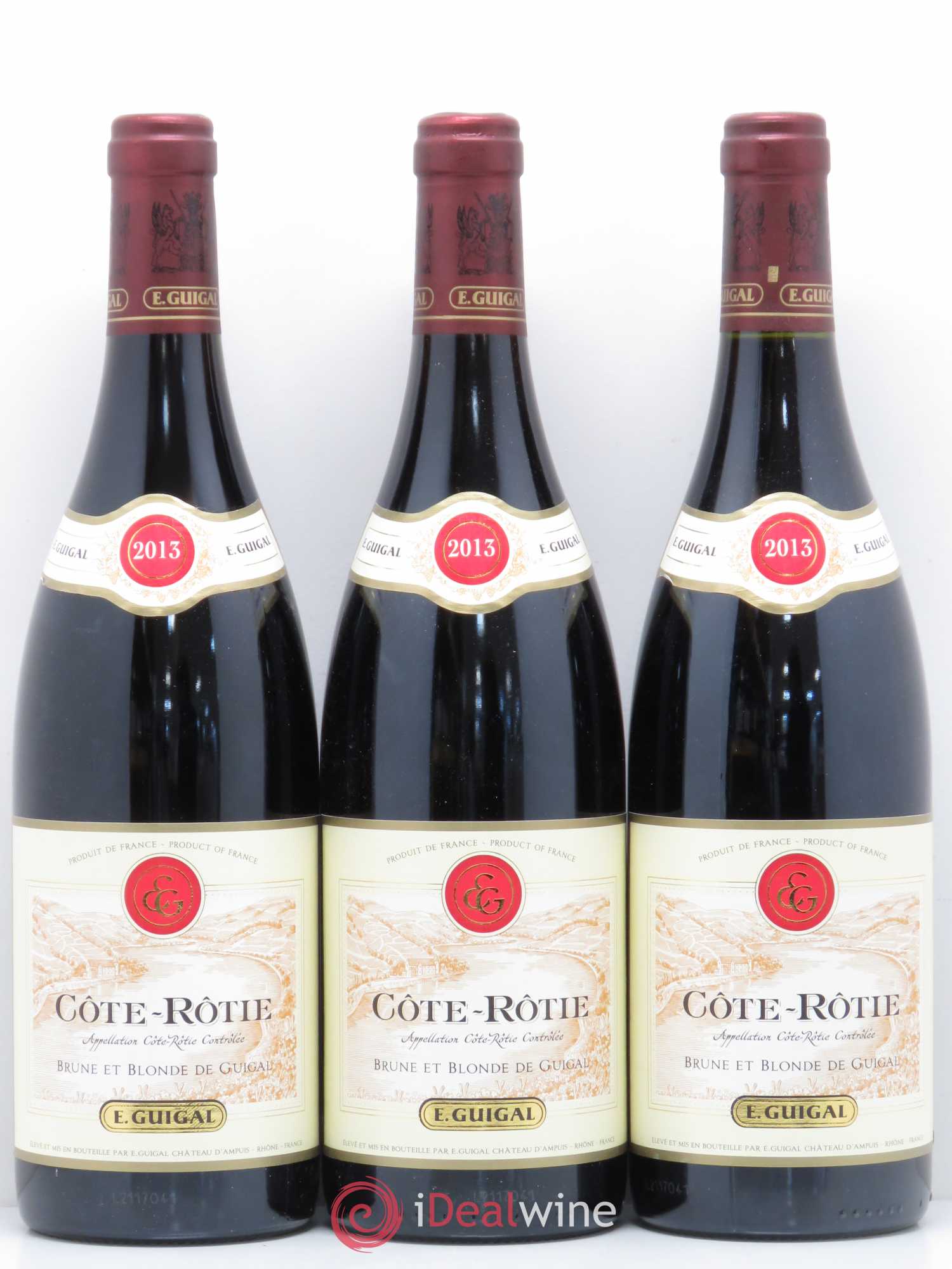 Côte-Rôtie Côtes Brune et Blonde Guigal 2013 - Lot de 3 bouteilles - 0