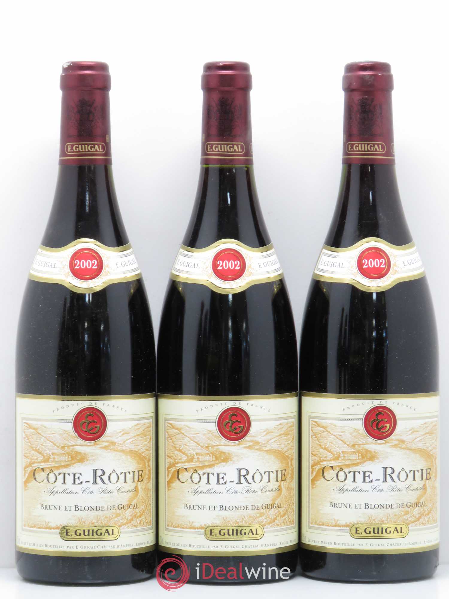 Côte-Rôtie Côtes Brune et Blonde Guigal (sans prix de réserve) 2002 - Lot de 5 bouteilles - 1