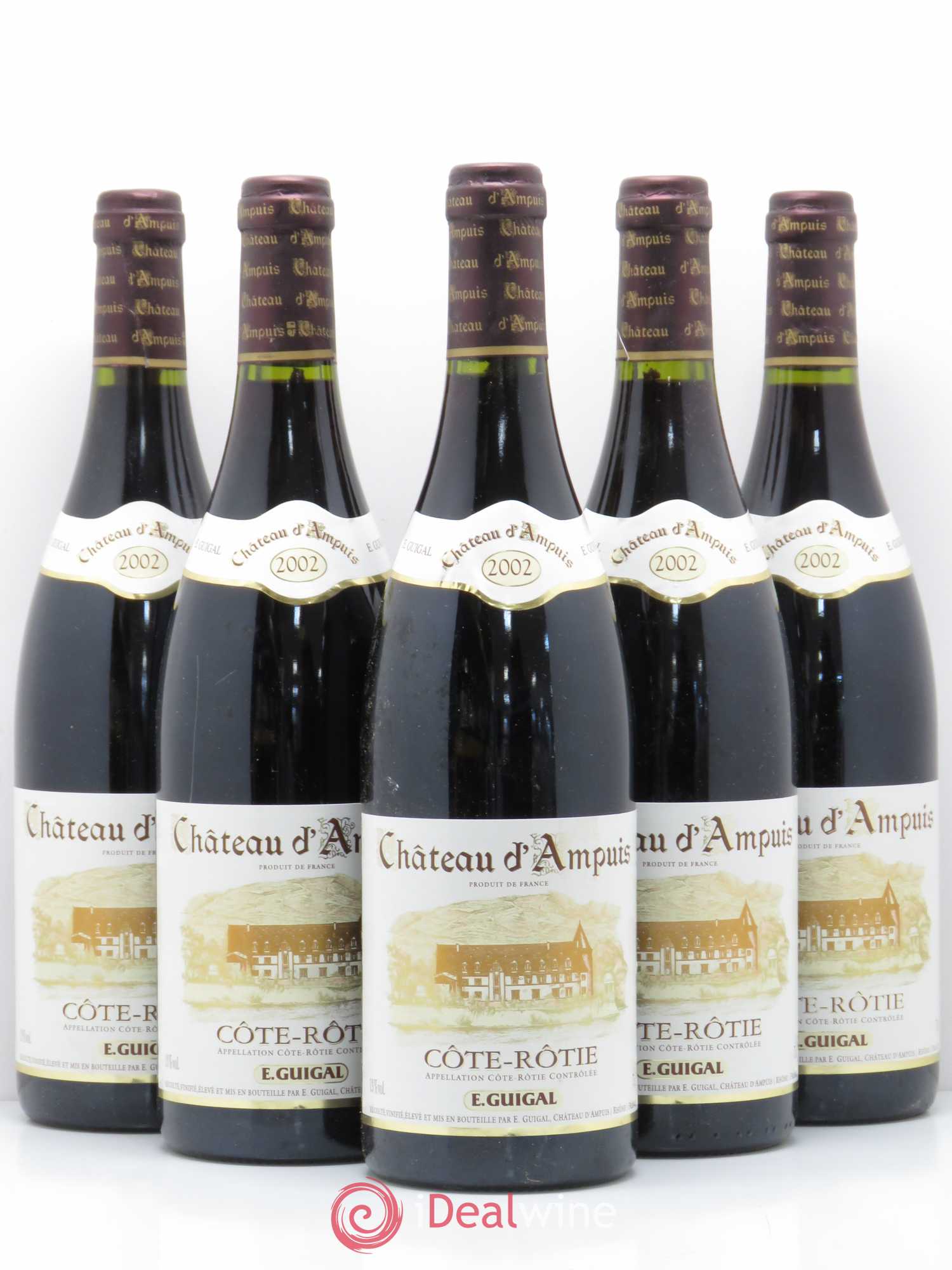 Côte-Rôtie Château d'Ampuis Guigal 2002 - Lot de 5 bouteilles - 0