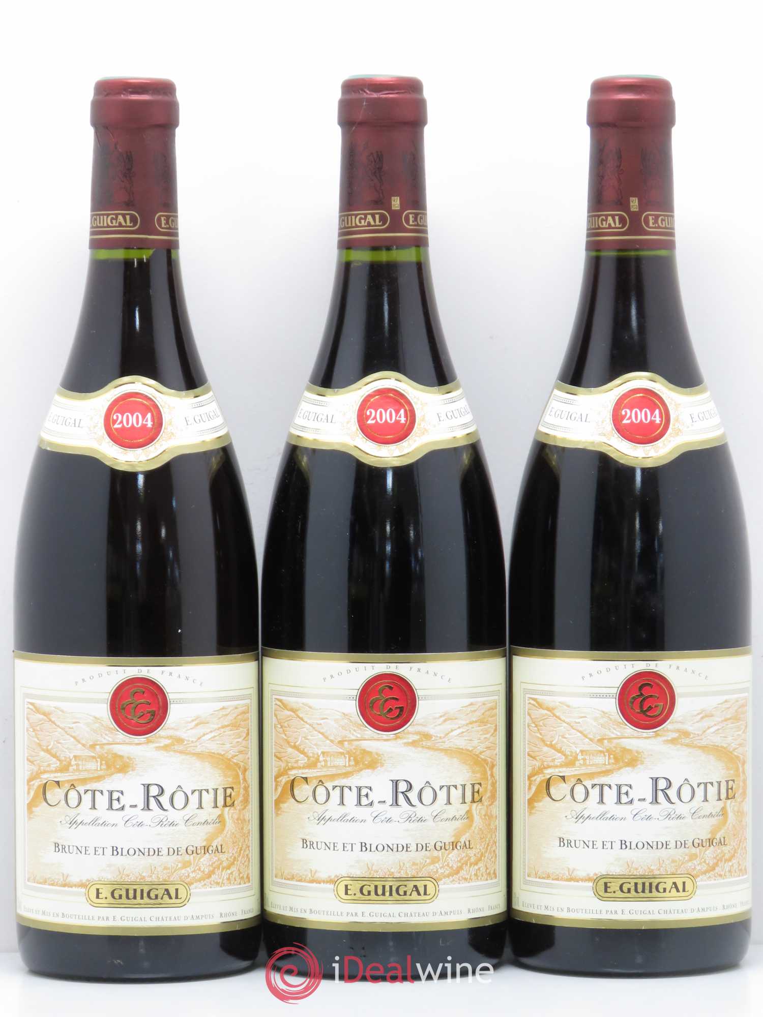 Côte-Rôtie Côtes Brune et Blonde Guigal 2004 - Lot de 3 bouteilles - 0