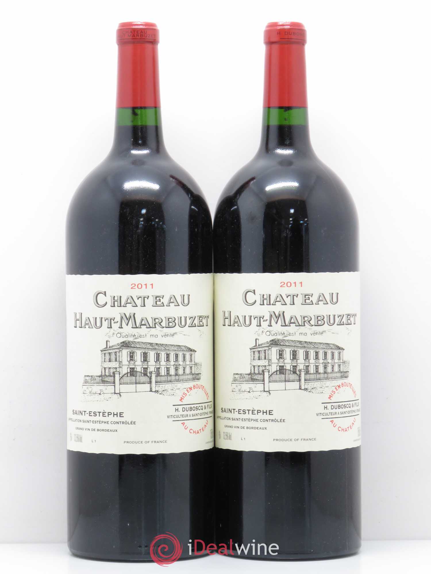 Château Haut Marbuzet 2011 - Lot de 2 magnums - 0