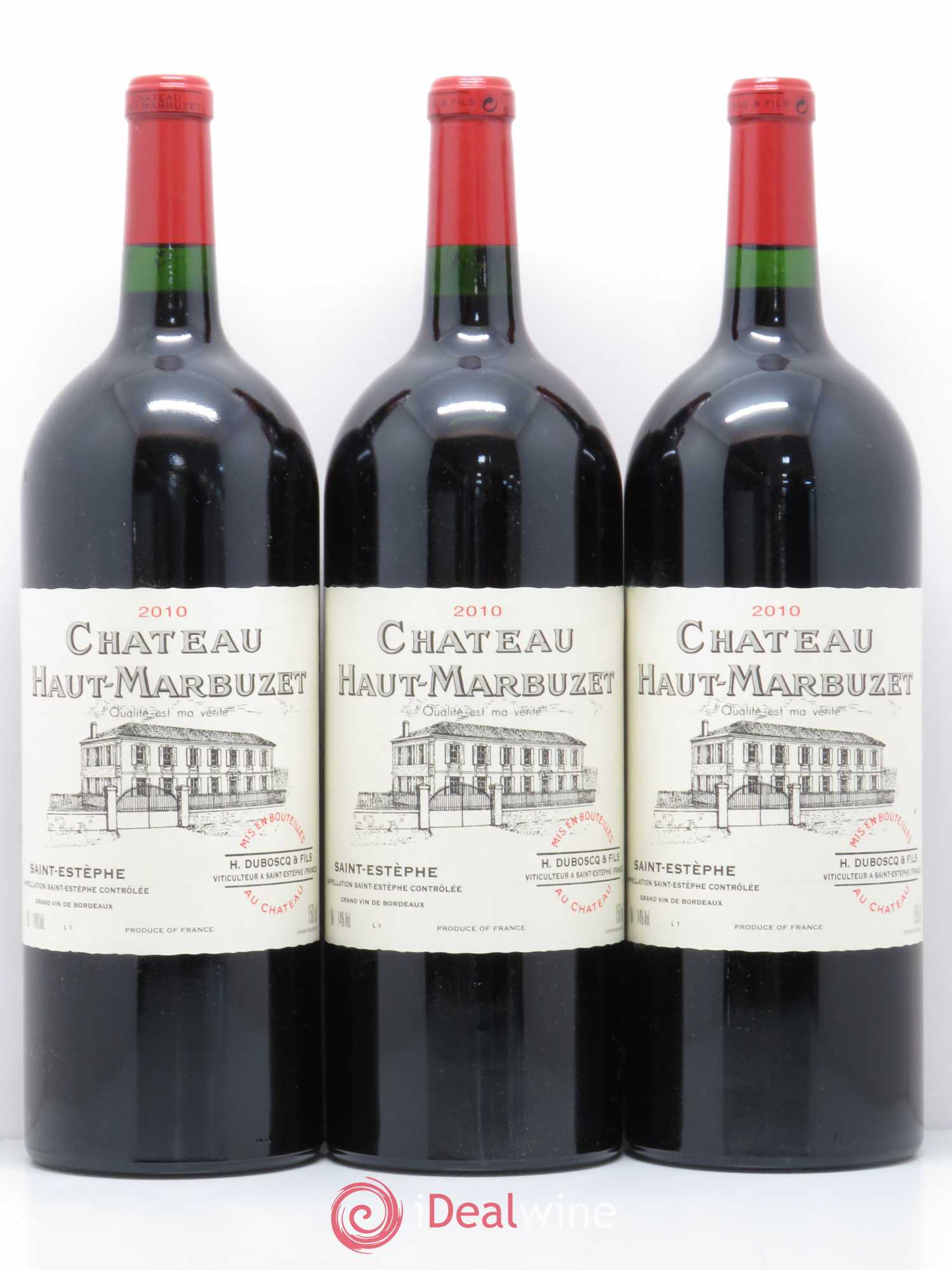 Château Haut Marbuzet 2010 - Lot de 3 magnums - 0