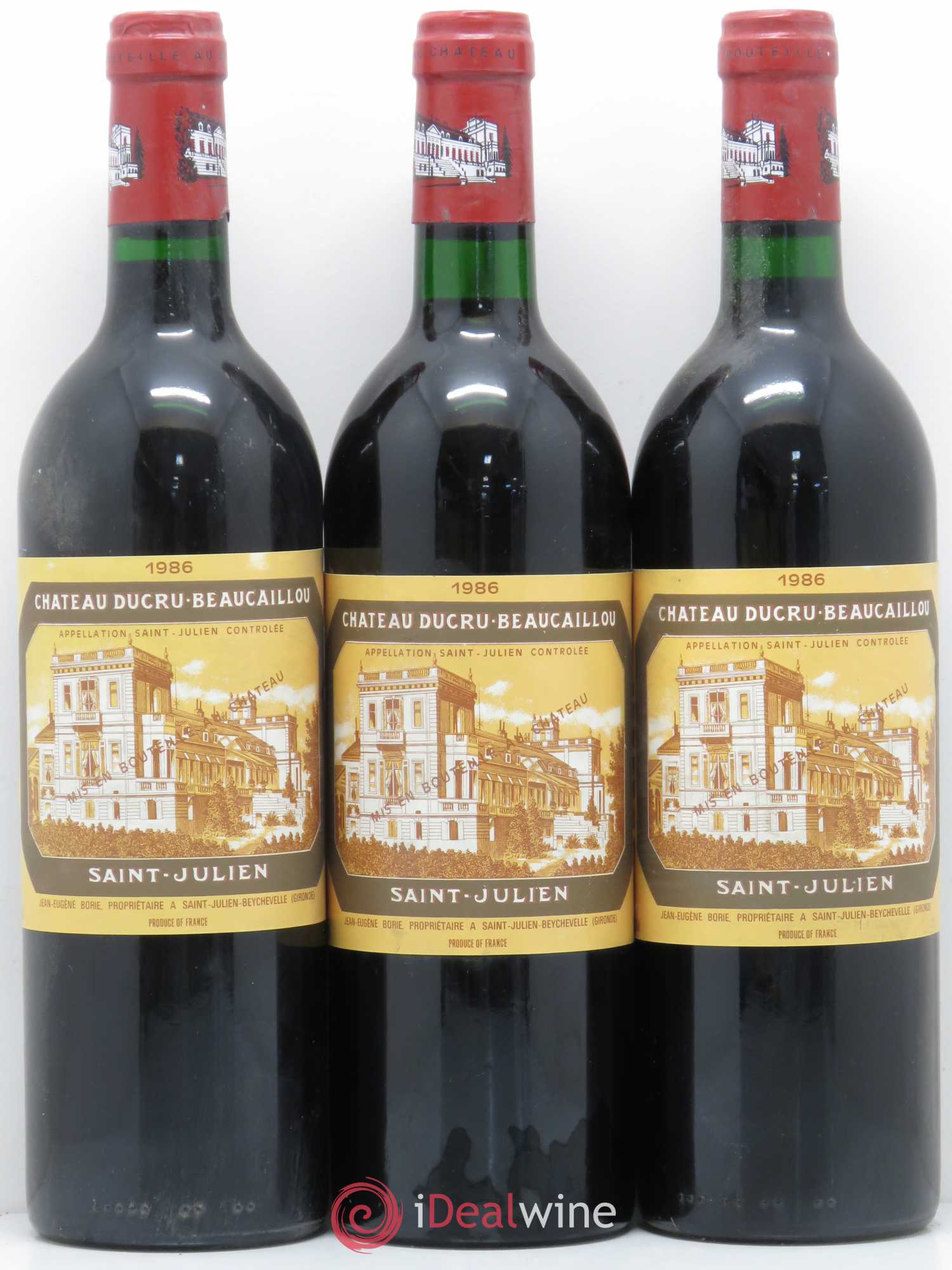 Château Ducru Beaucaillou 2ème Grand Cru Classé 1986 - Lot de 3 bouteilles - 0