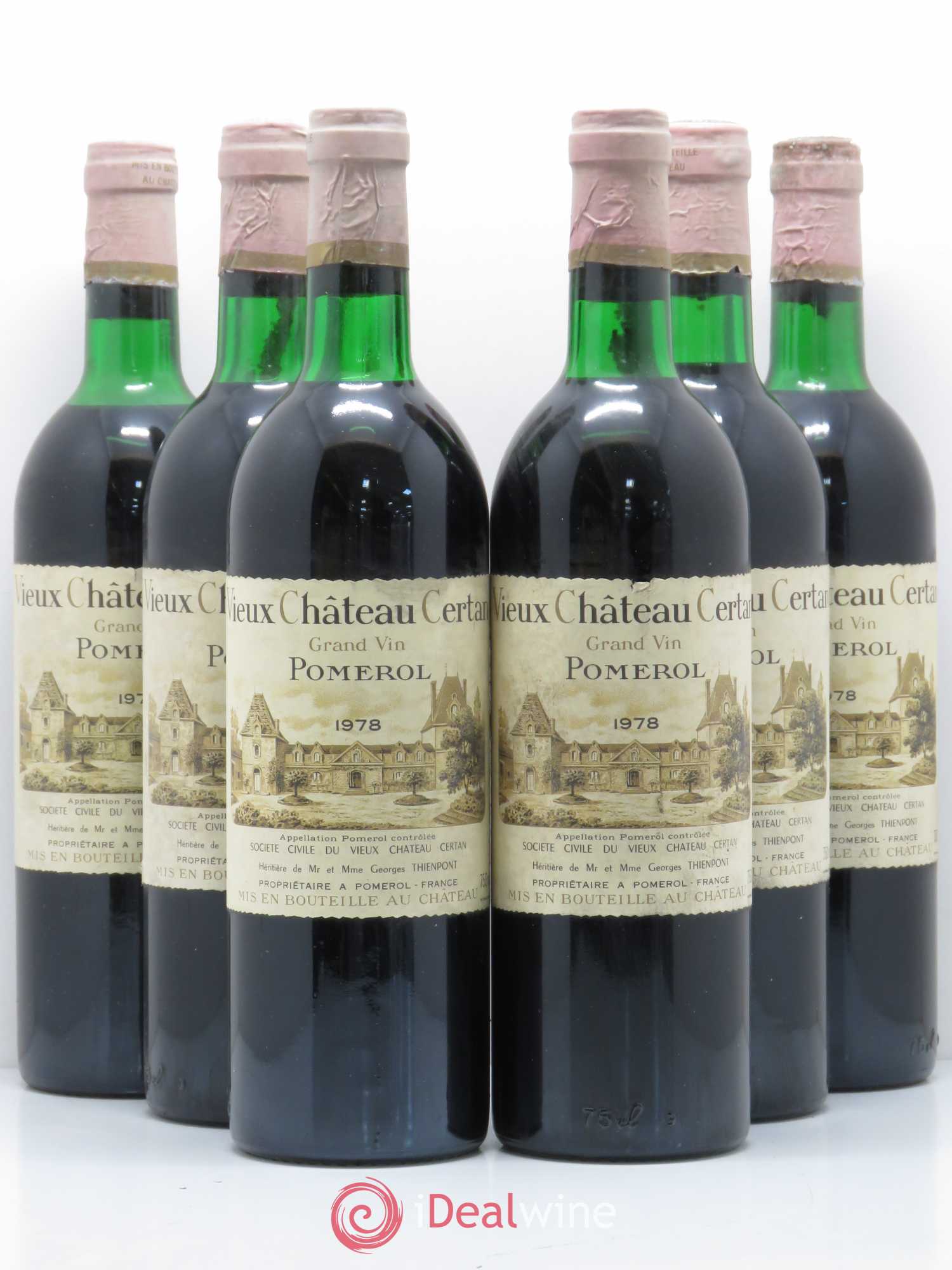 Vieux Château Certan 1978 - Lot de 6 bouteilles - 0