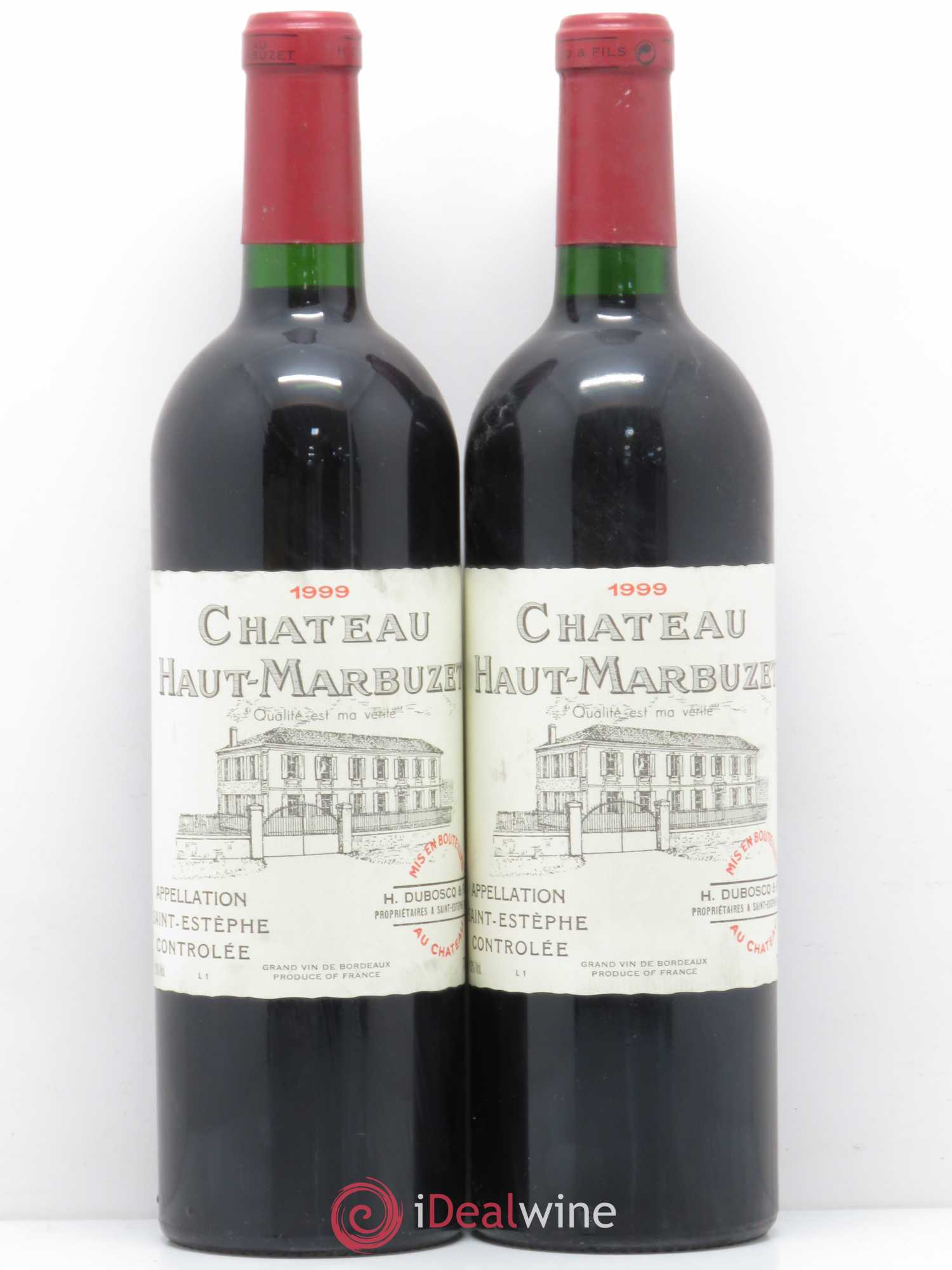 Château Haut Marbuzet 1999 - Lot de 2 bouteilles - 0