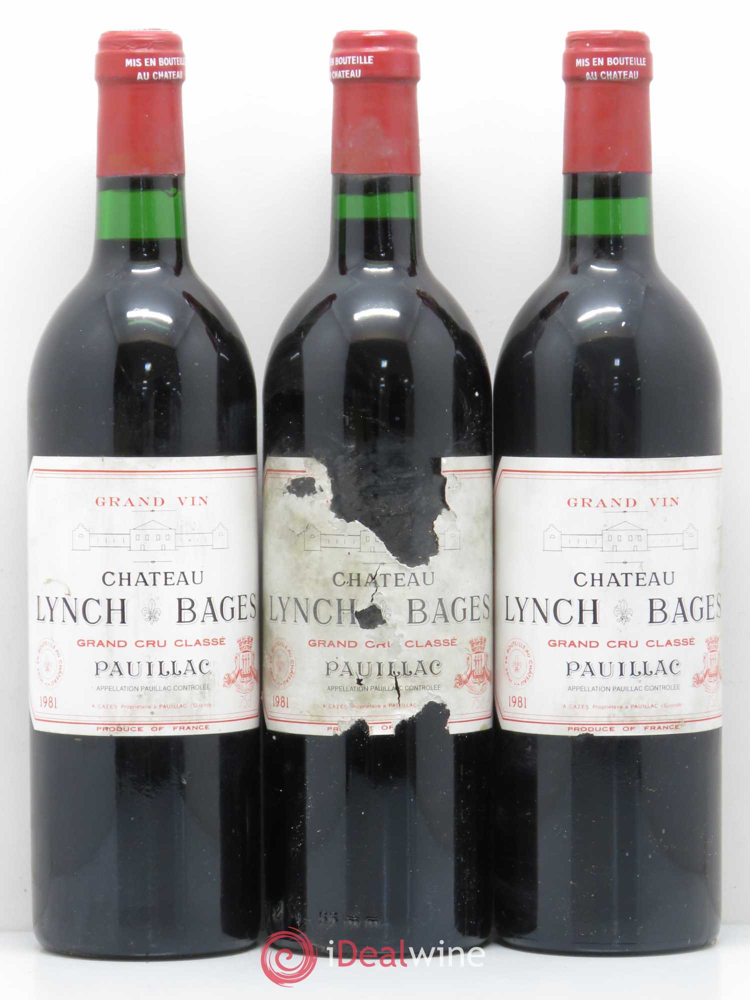 Château Lynch Bages 5ème Grand Cru Classé 1981 - Lot de 6 bouteilles - 2
