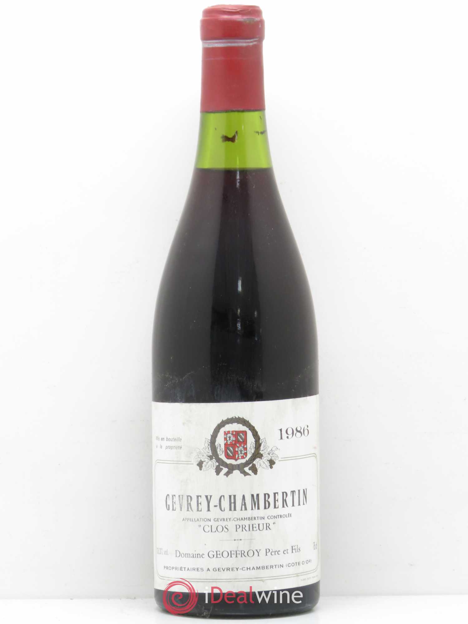 Gevrey-Chambertin Vieilles vignes Harmand-Geoffroy (Domaine) Clos Prieur 1986 - Lot de 1 bouteille - 0