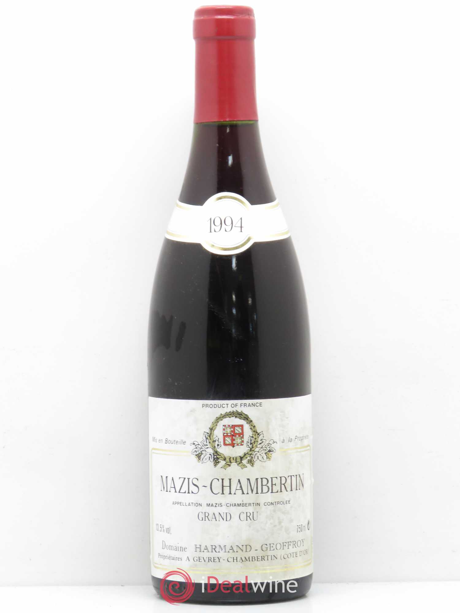 Mazis-Chambertin Grand Cru Harmand-Geoffroy (Domaine) 1994 - Lot de 1 bouteille - 0