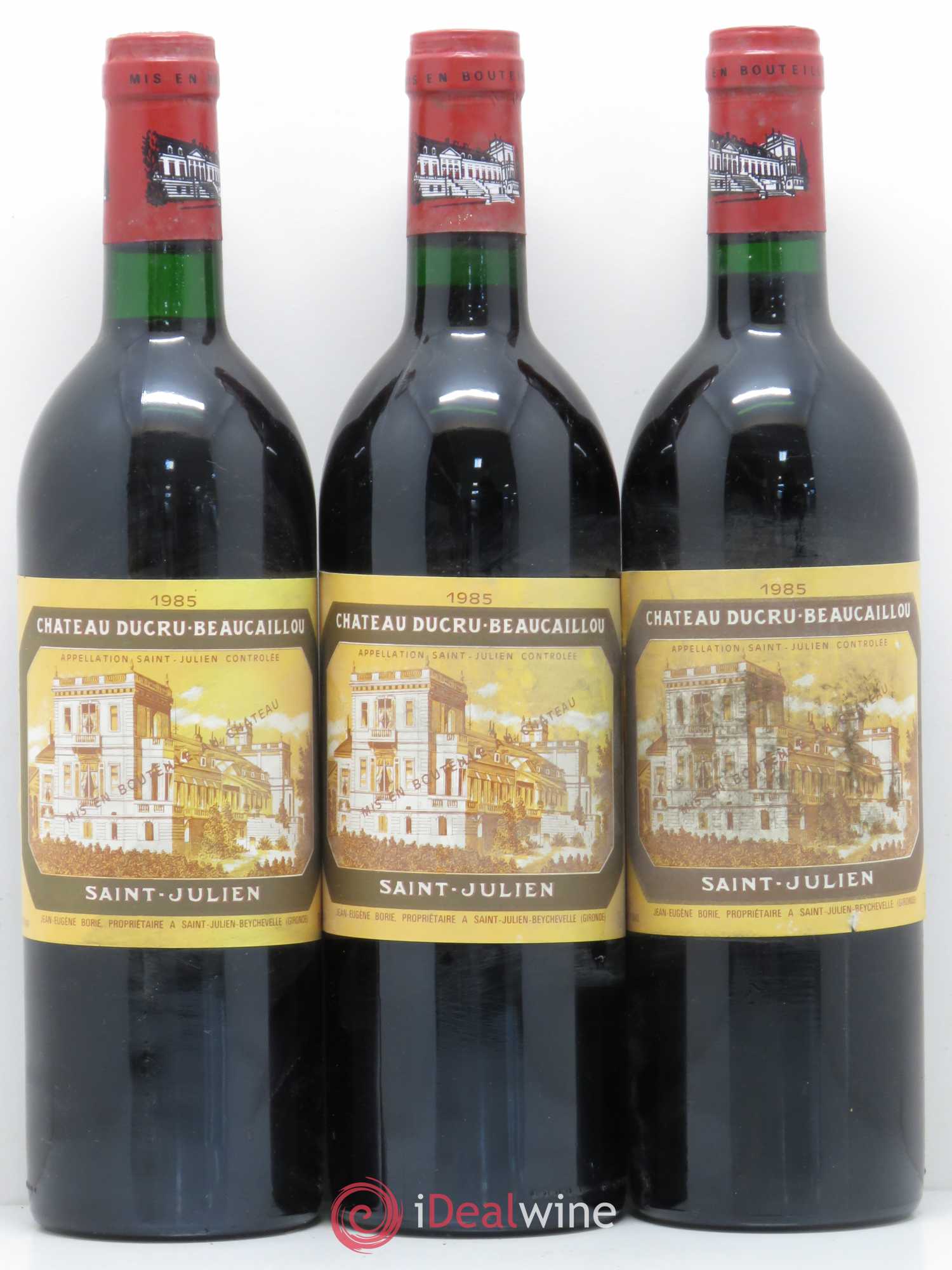 Château Ducru Beaucaillou 2ème Grand Cru Classé 1985 - Lot de 3 bouteilles - 0