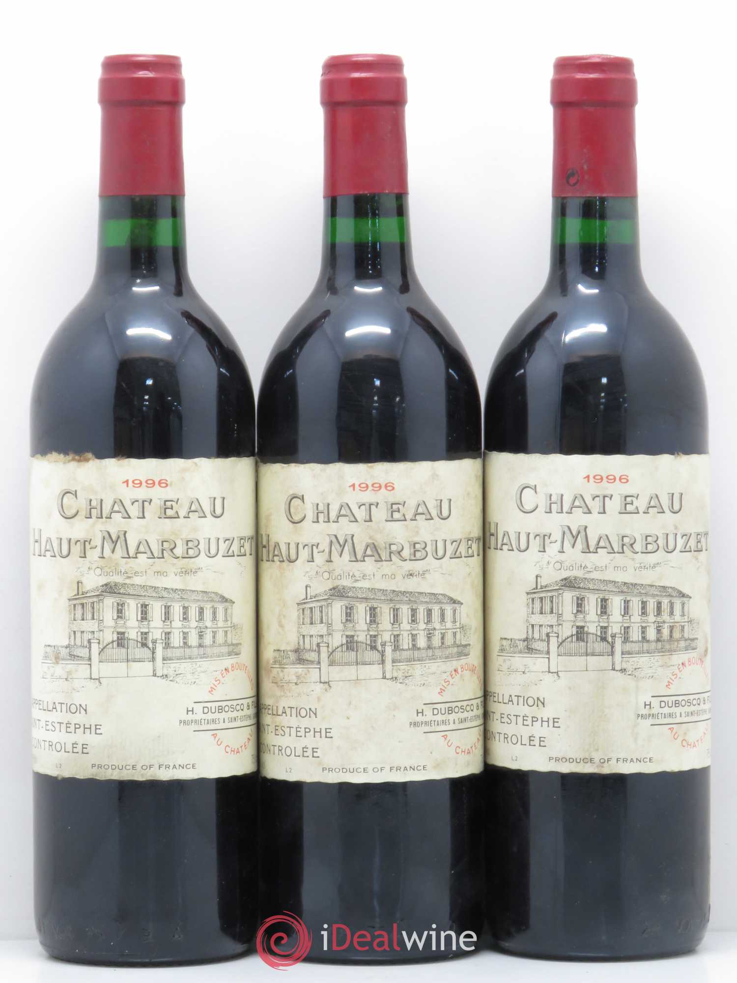 Château Haut Marbuzet 1996 - Lot de 12 bouteilles - 4