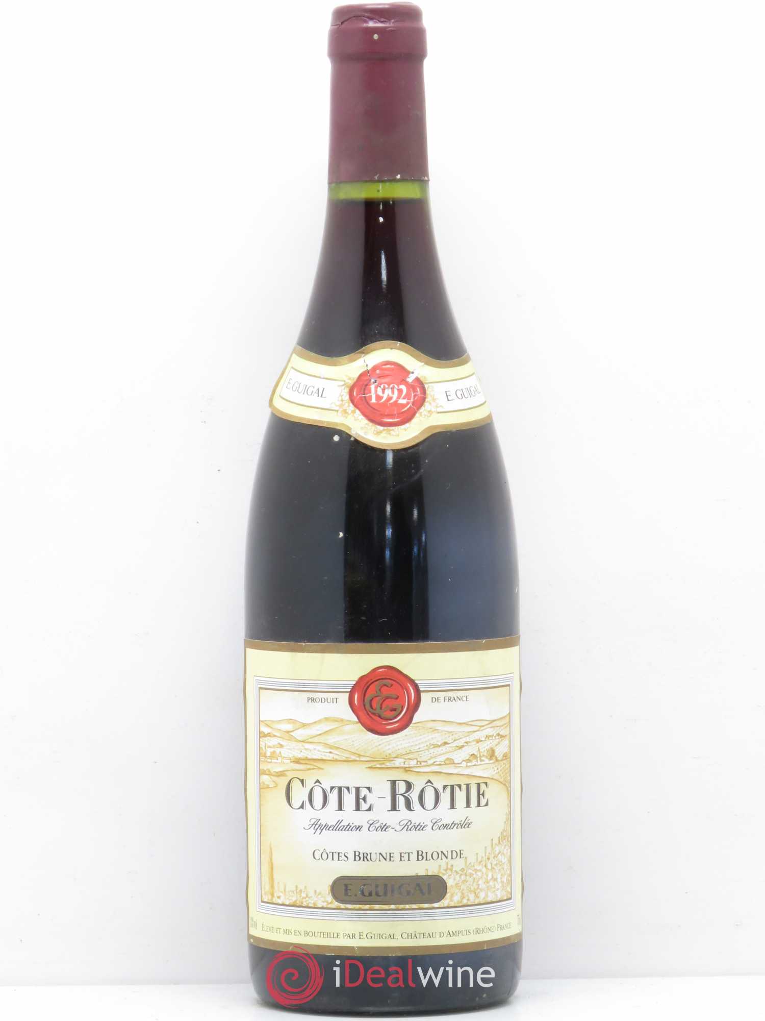 Côte-Rôtie Côtes Brune et Blonde Guigal 1992 - Lot de 1 bouteille - 0