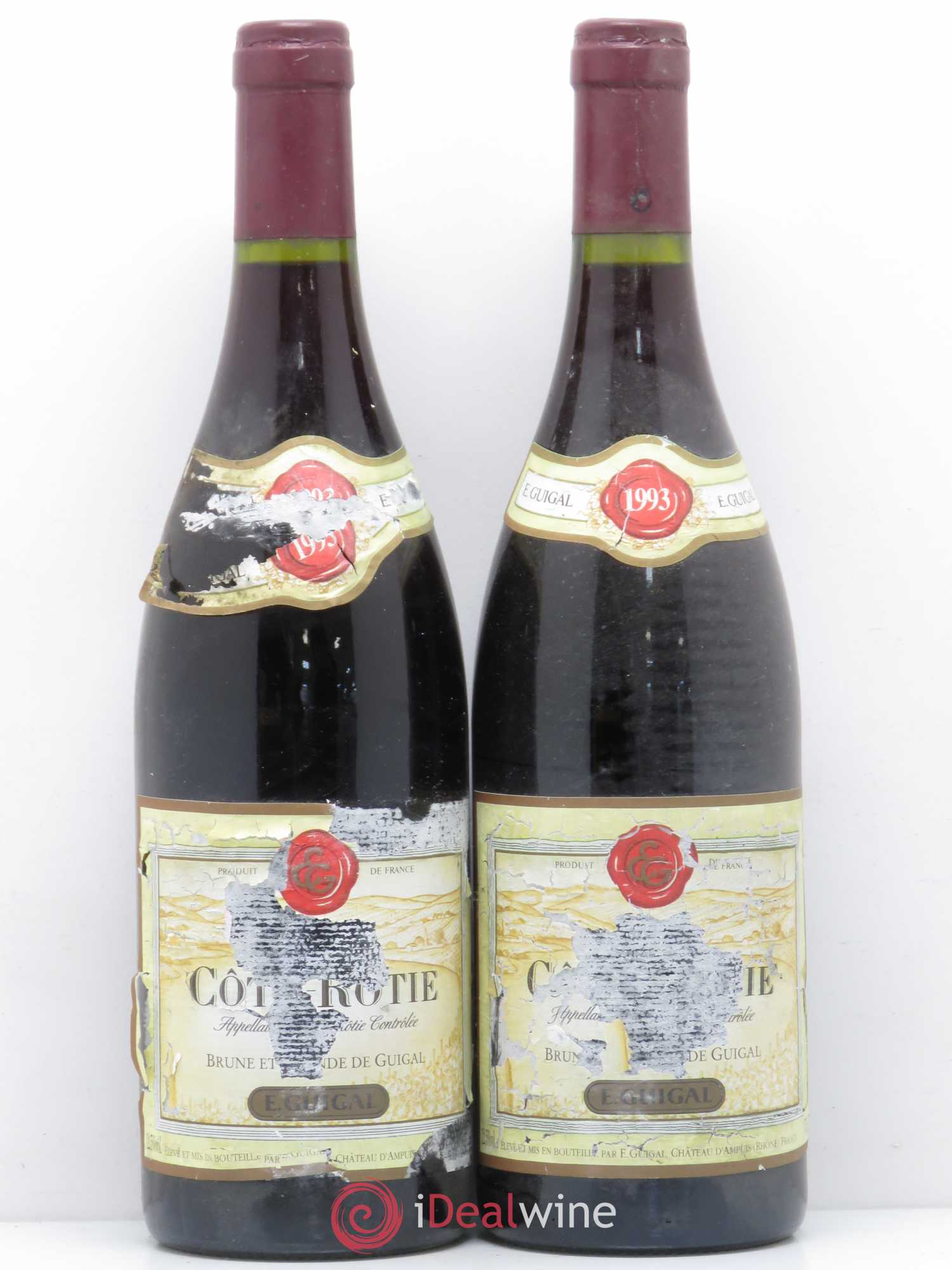 Côte-Rôtie Côtes Brune et Blonde Guigal 1993 - Lot de 2 bouteilles - 0